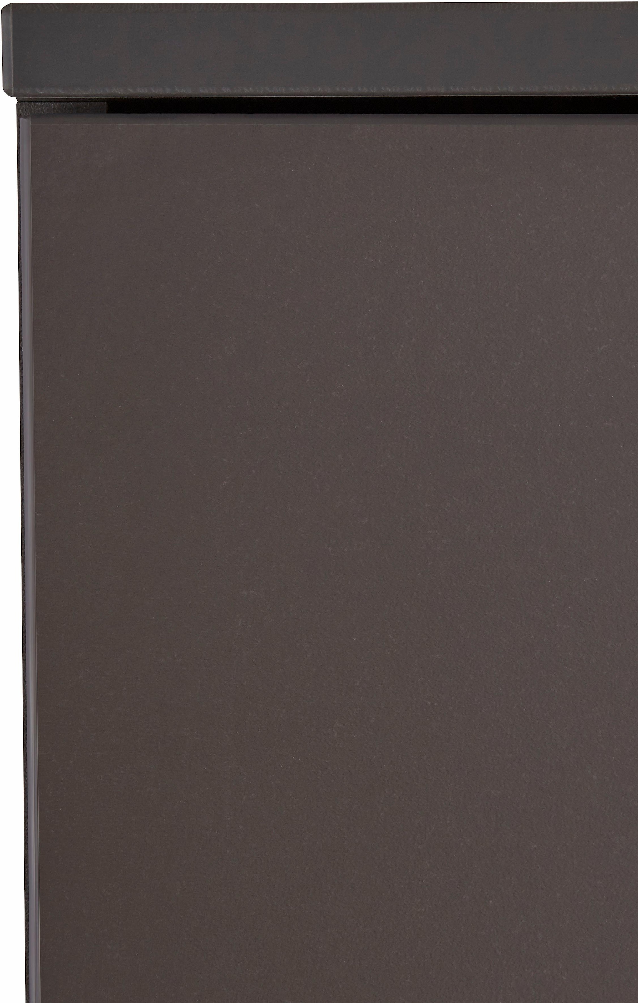 FORTE Vitrine »Como«, Highboard, LED Beleuchtung Einlegeböden, Glastüre, Soft Close
