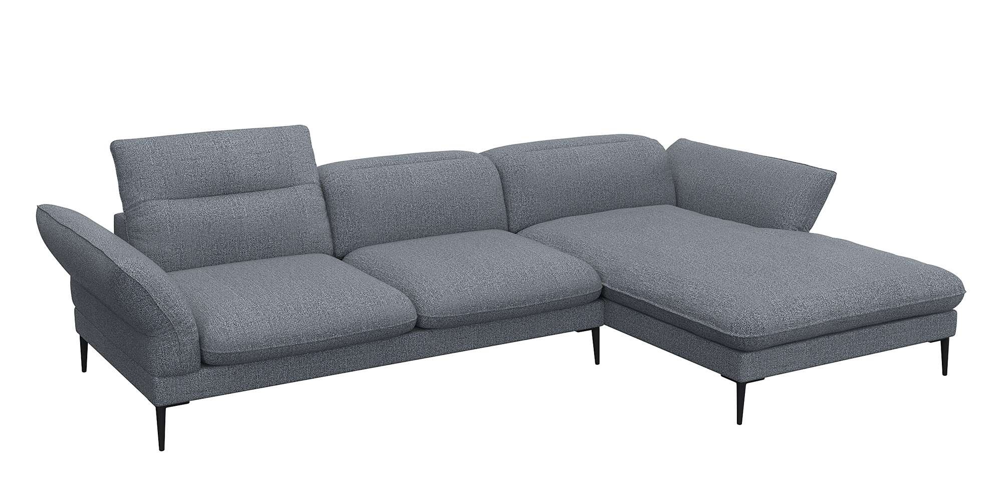 FLEXLUX Ecksofa »Salino, Funktionssofa mit Recamiere, Relaxsofa, Ecksofa«, günstig online kaufen