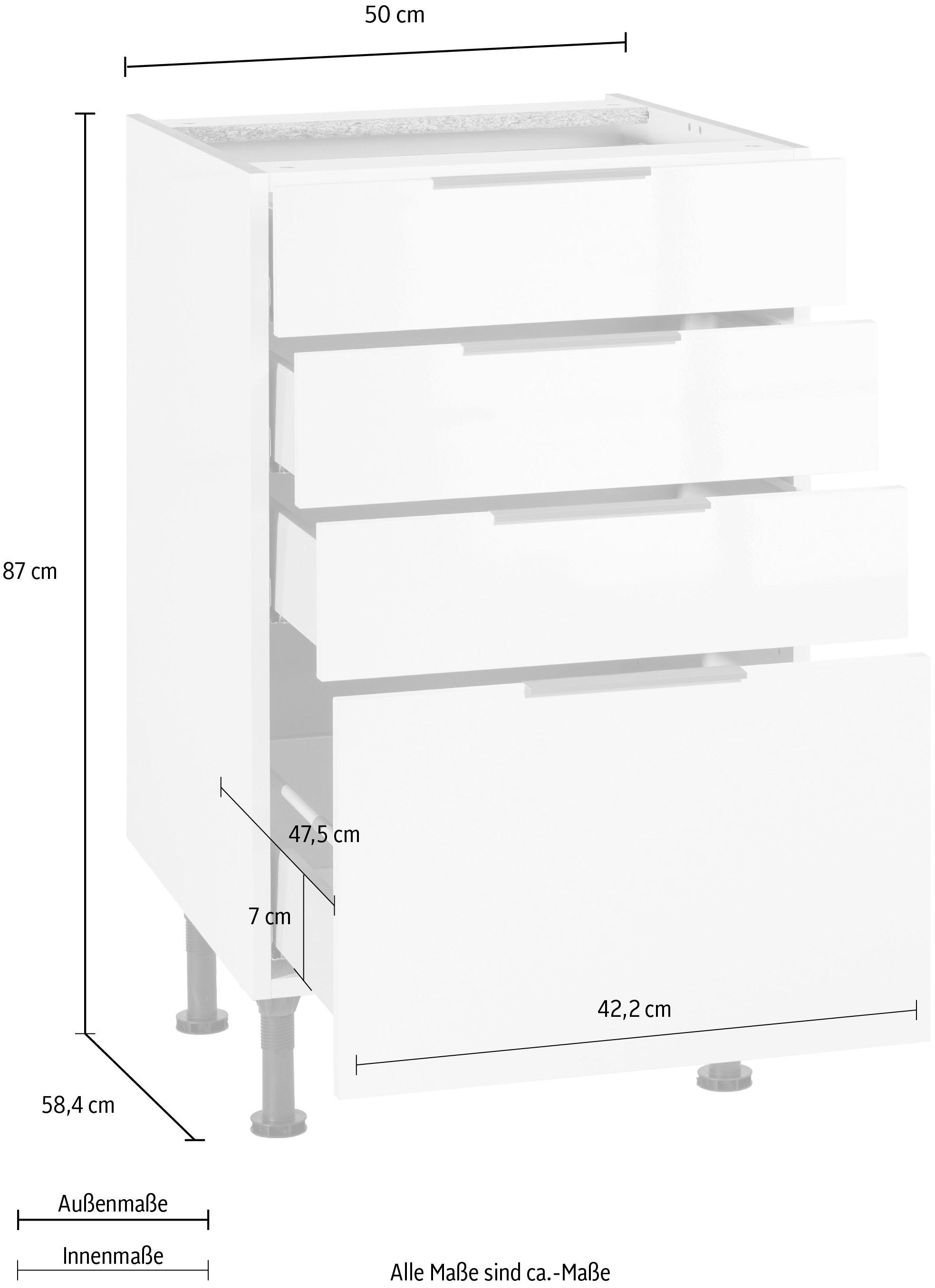 OPTIFIT Unterschrank »Tara«, mit Vollauszug und Soft-Close-Funktion, Breite 50 cm