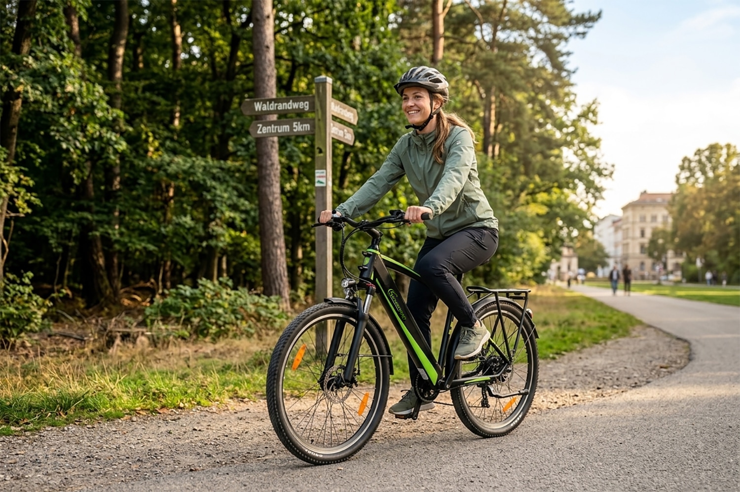 SachsenRad »R8T Flex III mit Gepäckträger« 9 Gang Shimano Kettenschaltung Heckmotor 250 W
