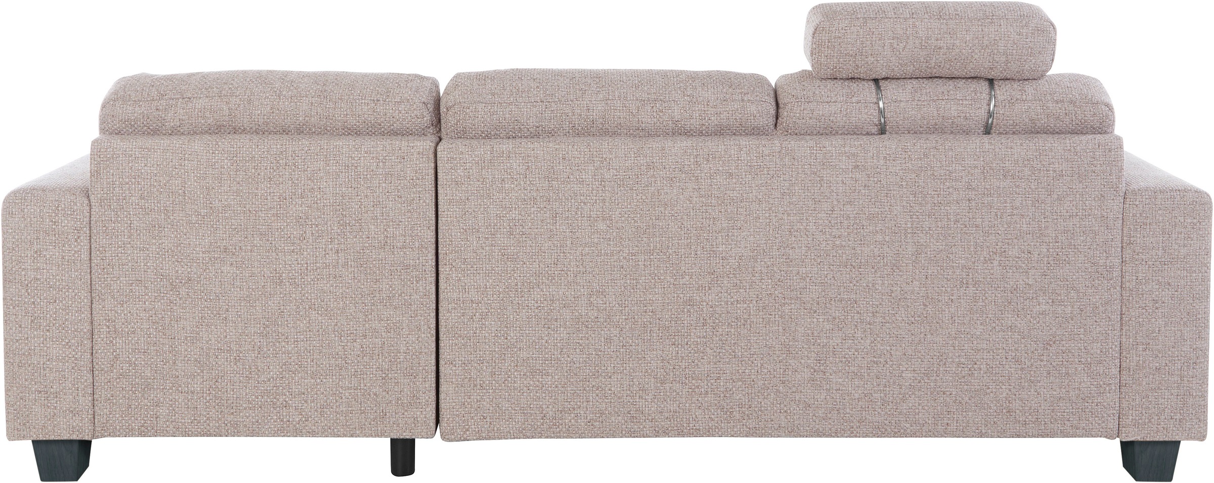 TRENDMANUFAKTUR Ecksofa »Chamber, zeitlos und modern, bequem mit hohem Sitzkomfort, L-Form«, inklusive einer Kopfstütze, wahlweise mit Schlaffunktion