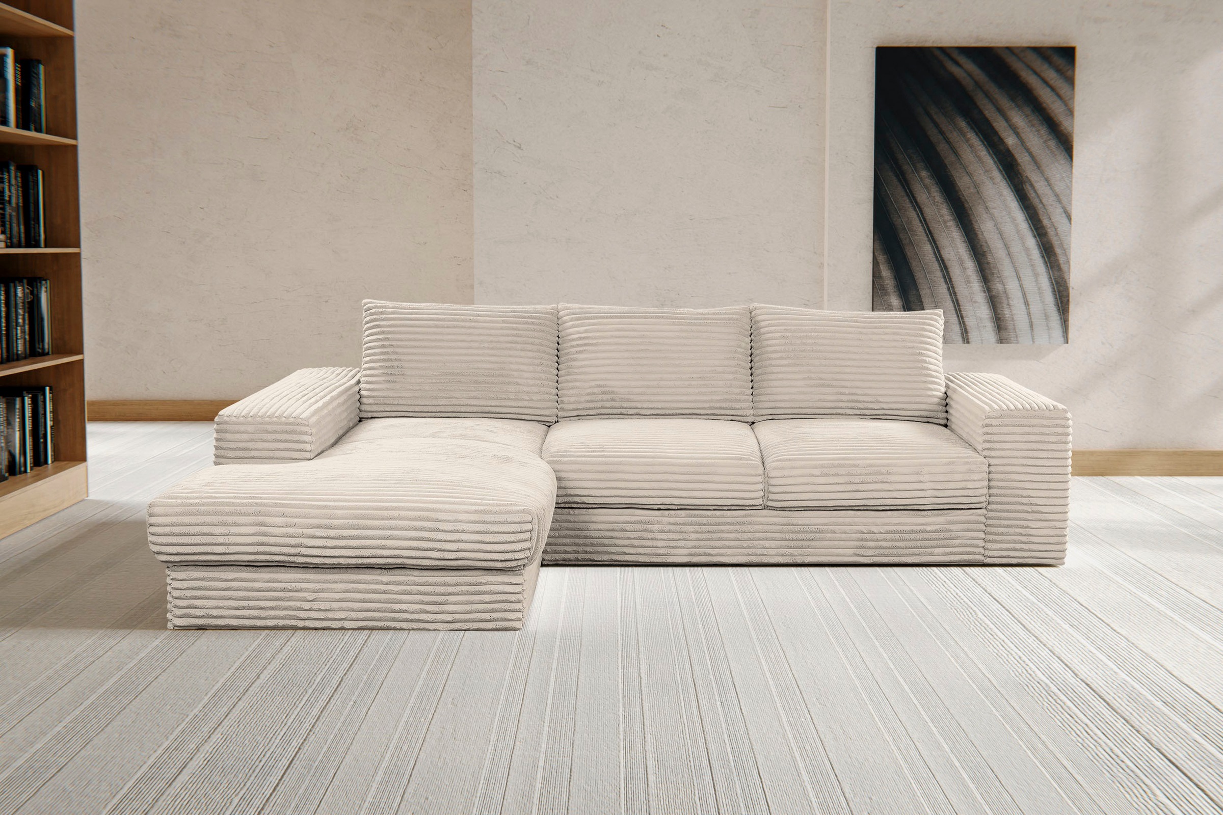 WERK2 Ecksofa »Rozzana Design Ecksofa mit hohem Komfort, zeitlos & elegant, günstig online kaufen