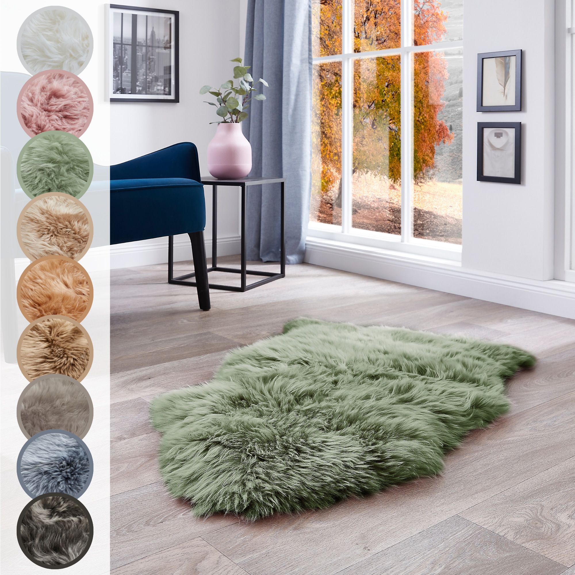 LUXOR living Fellteppich »Schaffell Namika«, fellförmig, 50 mm Höhe, echtes günstig online kaufen