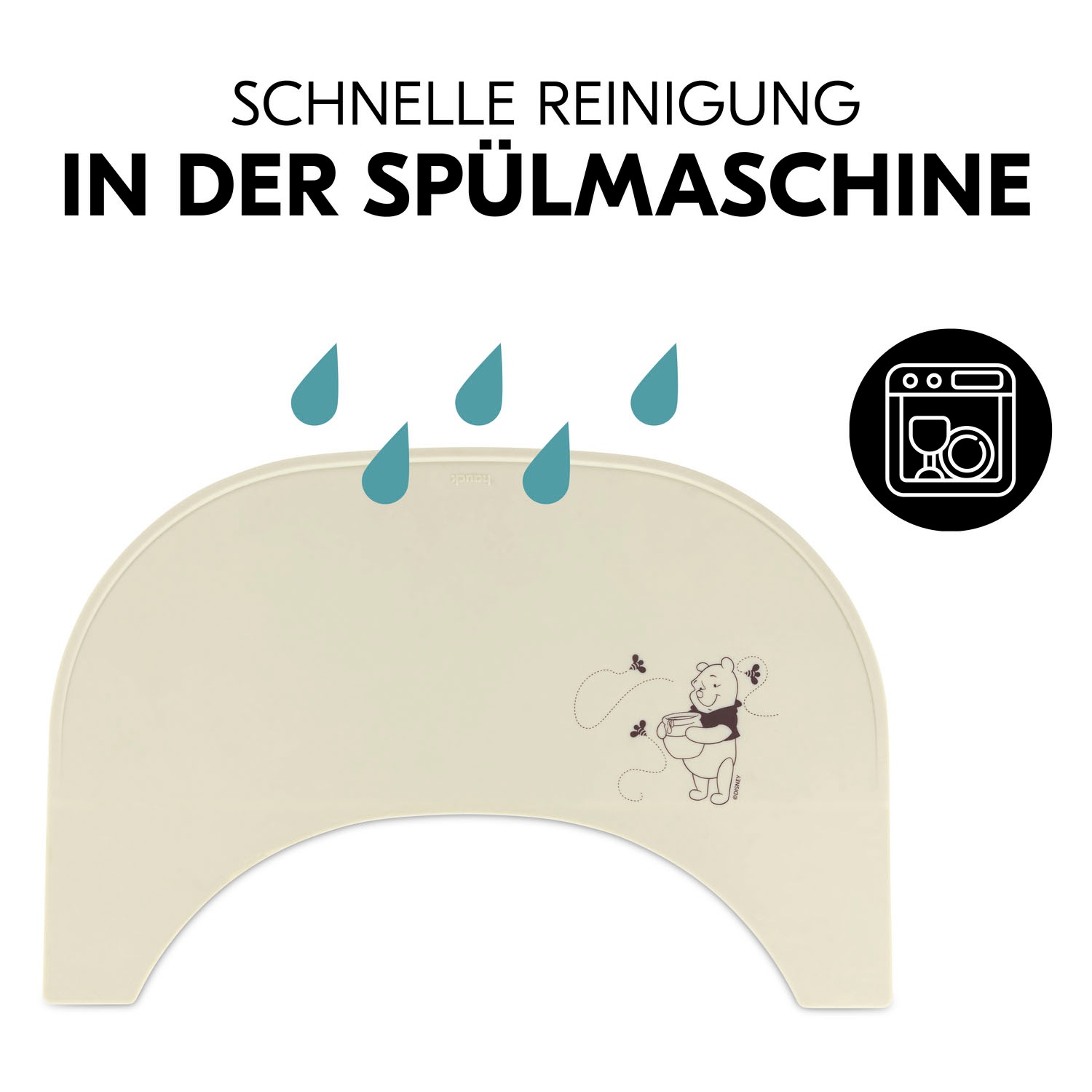 Hauck Platzset »Highchair Tray Mat, Disney Pooh Dusty Beige«, für Hochstuhl-Essbretter