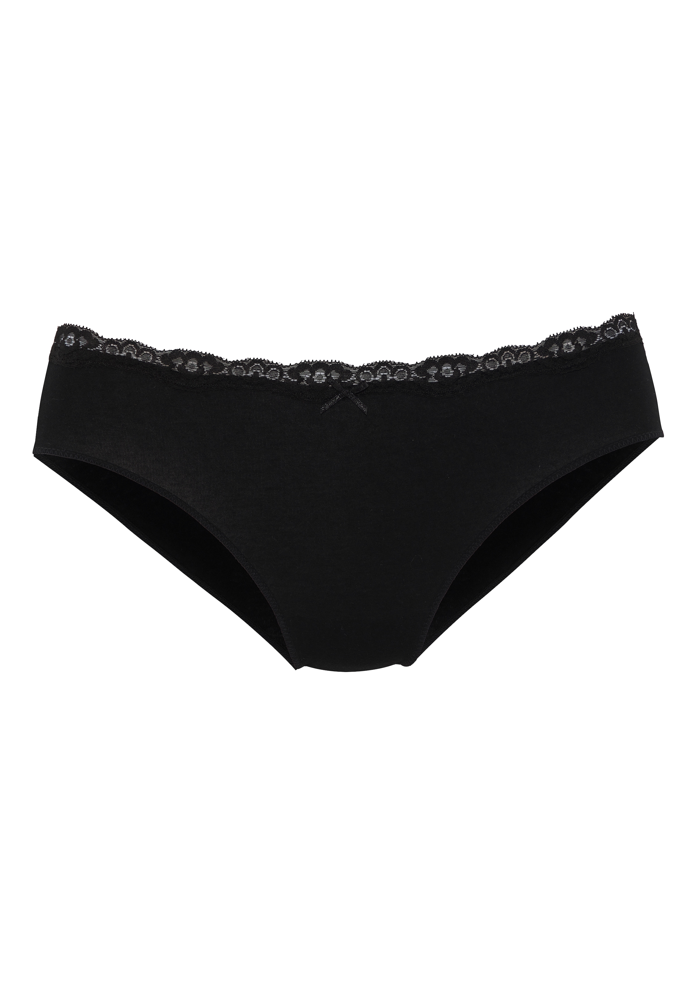 LASCANA Bikinislip »Bikinislip«, (Packung, 4 St.), aus elastischer Baumwolle, in schöner Box