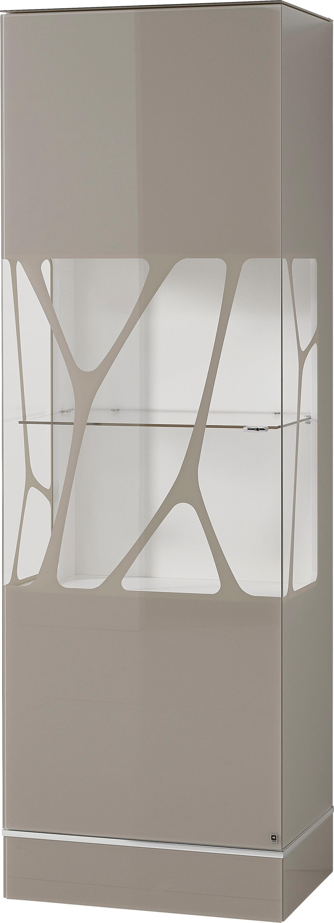 LEONARDO Glasvitrine »CUBE«, mit Genetics, wahlweise mit Beleuchtung, Höhe 192 cm