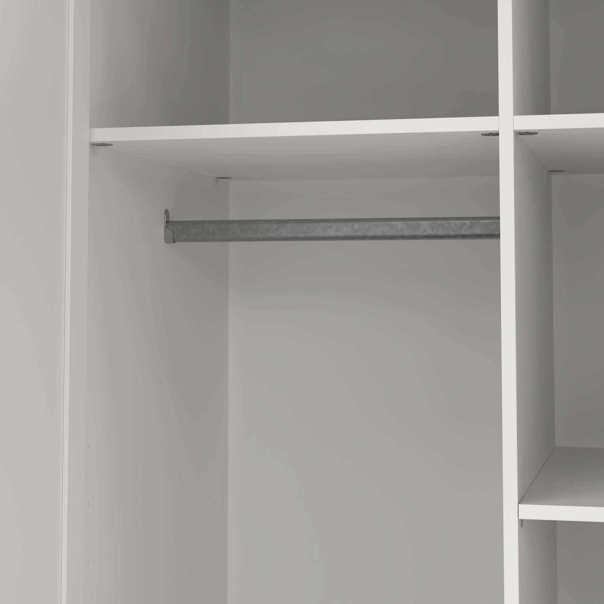 Home affaire Kleiderschrank »Billund, skandinavischen Design & viel Stauraum, 2 Breiten 145/195 cm« Viel Stauraum mit Böden & Kleiderstange, praktische Aufteilung