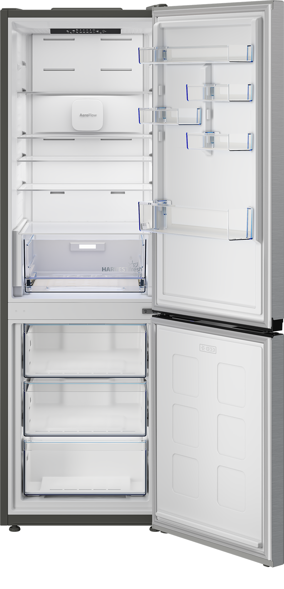 BEKO Kühl-/Gefrierkombination »B5RCNA376HXB« 186,5 cm hoch 59,5 cm breit Volle Kapazität – ohne Abtauen