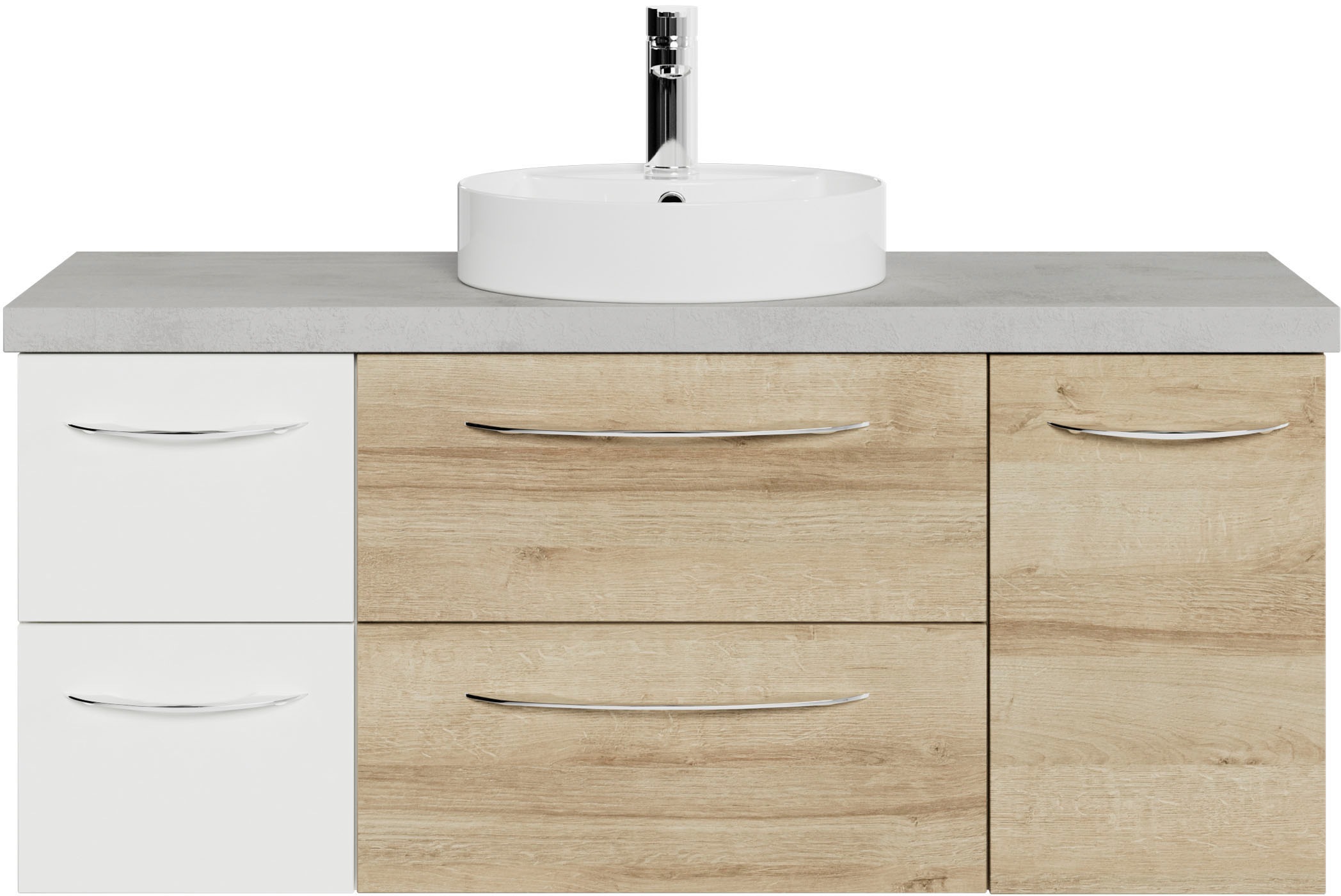 Saphir Waschtisch »Serie 4035 Keramik-Aufsatzbecken mit Unterschrank, 118 c günstig online kaufen