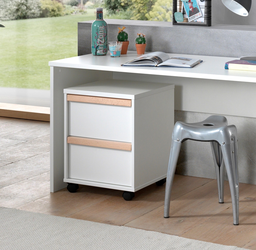 Vipack Rollcontainer »London«, (Made in Europe), mit Melamin-Oberfläche