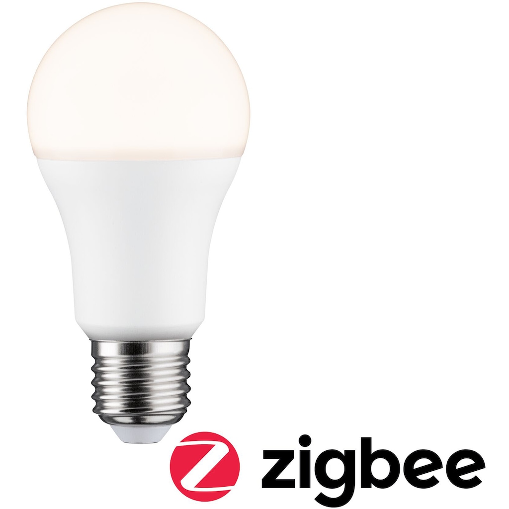 Paulmann LED-Leuchtmittel »Smart Home Zigbee Standardform 9 W Matt E27 2.700K Warmweiß«, E27, 1 St., Warmweiß