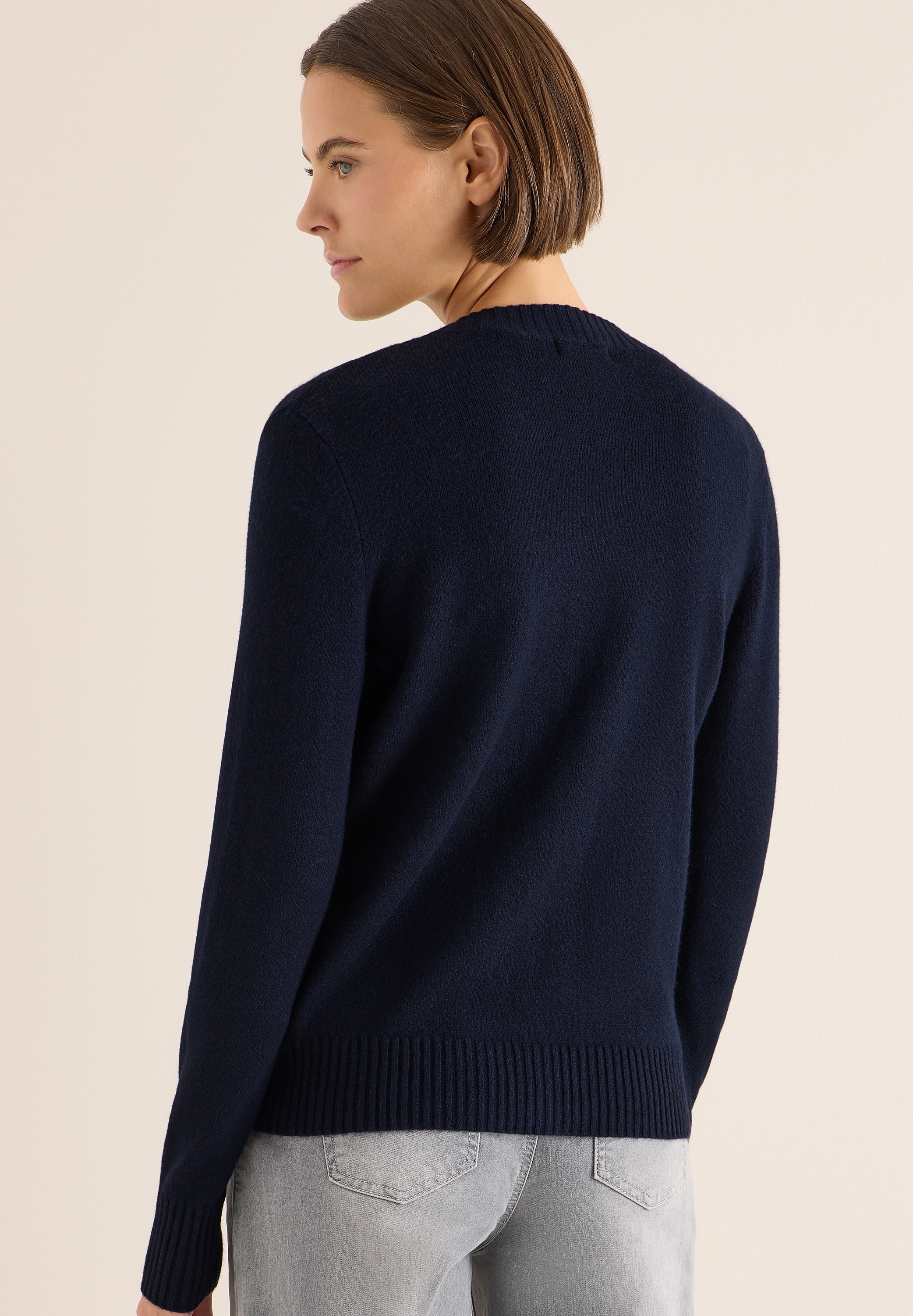 Cecil Cardigan, mit Rippbündchen