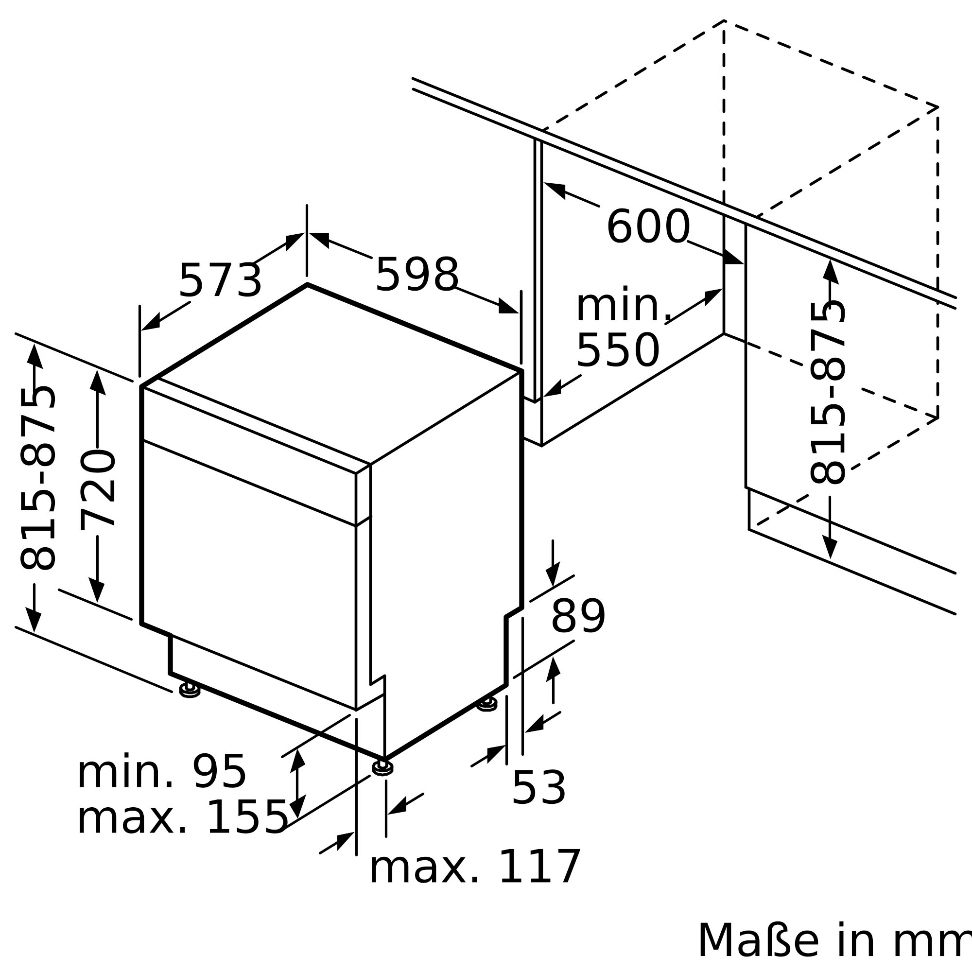 NEFF Unterbaugeschirrspüler »S125ECS15E«, 14 Maßgedecke, mit Rack Matic