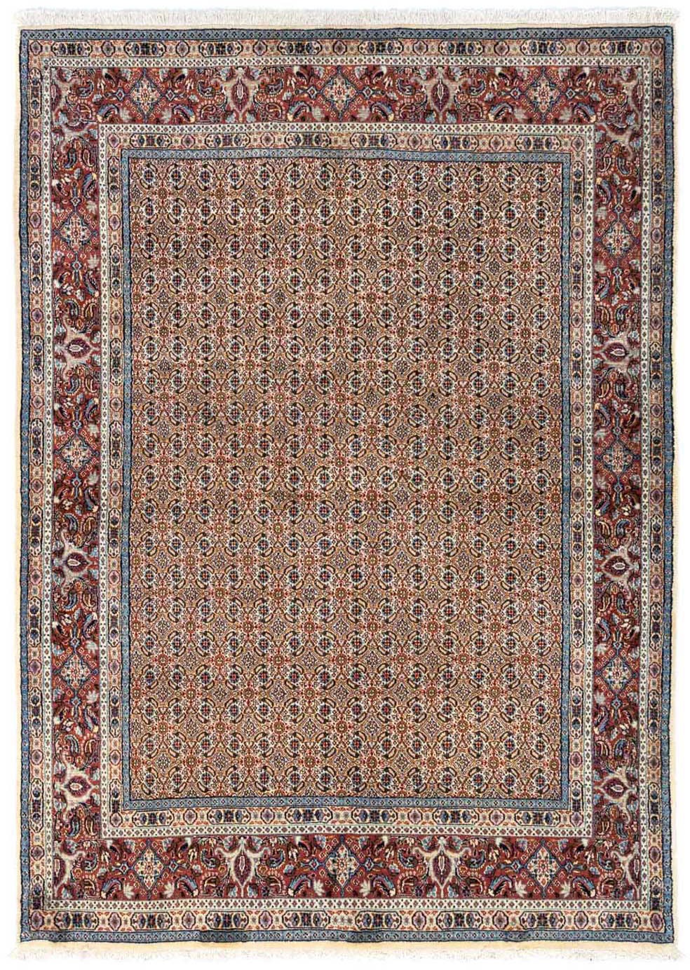 morgenland Wollteppich »Moud Stark Gemustert Beige 250 x 166 cm«, rechtecki günstig online kaufen