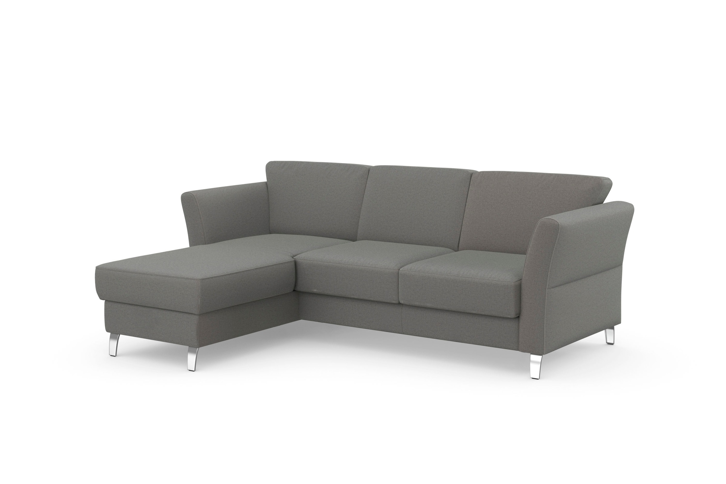 sit&more Ecksofa »Visby L-Form«, wahlweise mit Bettfunktion und Bettkasten, frei im Raum stellbar