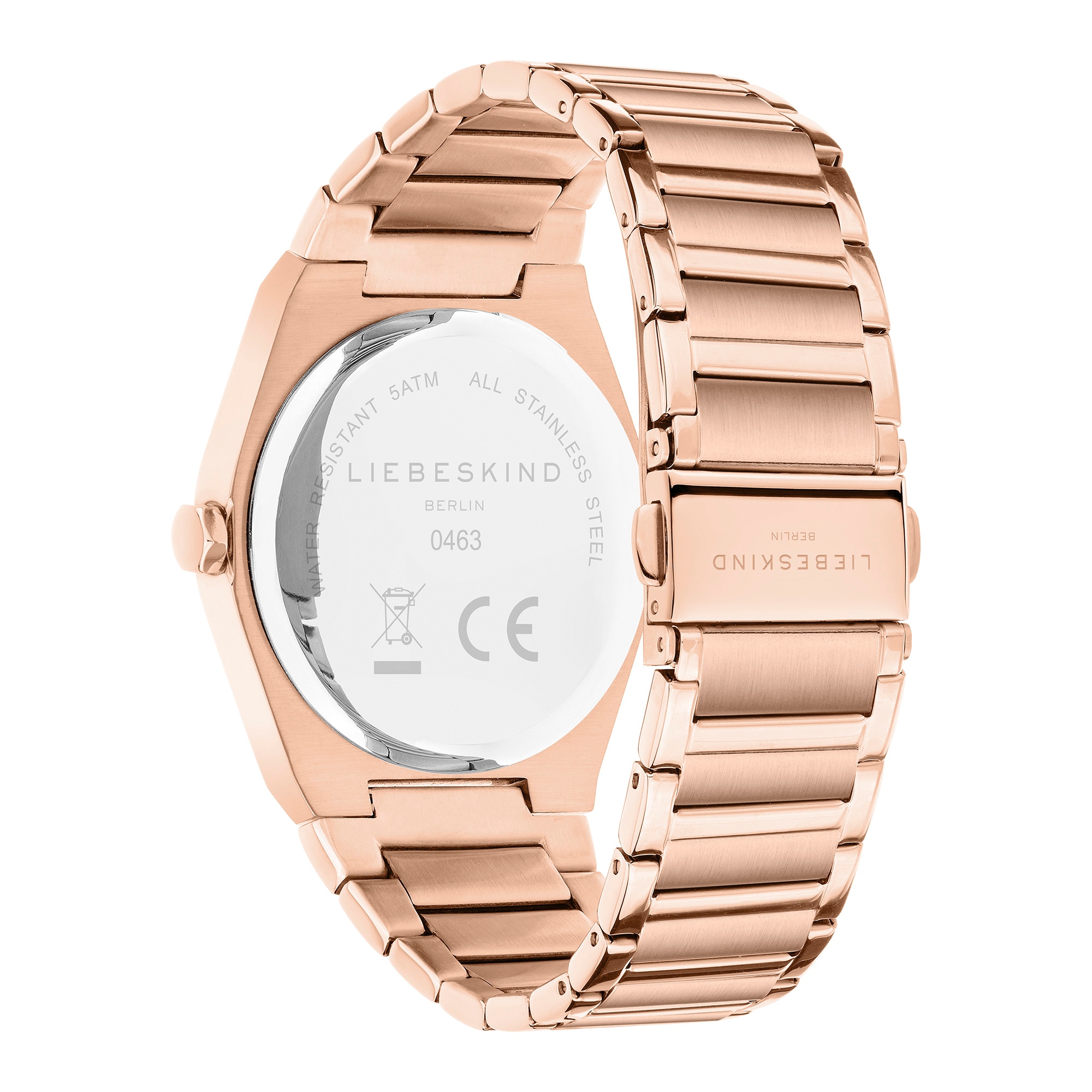 Liebeskind Berlin Quarzuhr »Minimalist 48 mm«, Armbanduhr, Damenuhr, Edelstahlarmband, analog