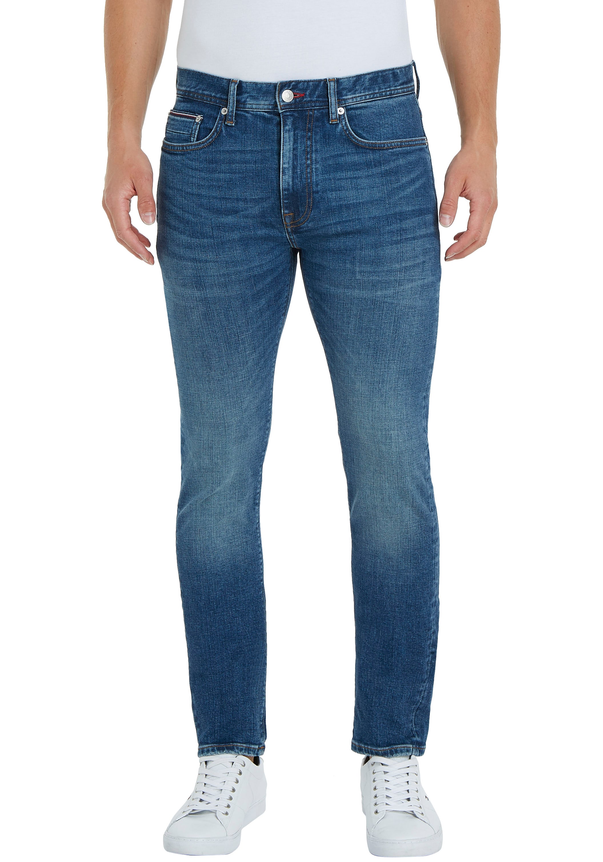 Tommy Hilfiger Slim-fit-Jeans »SLIM BLEECKER PSTR CROW BLACK«