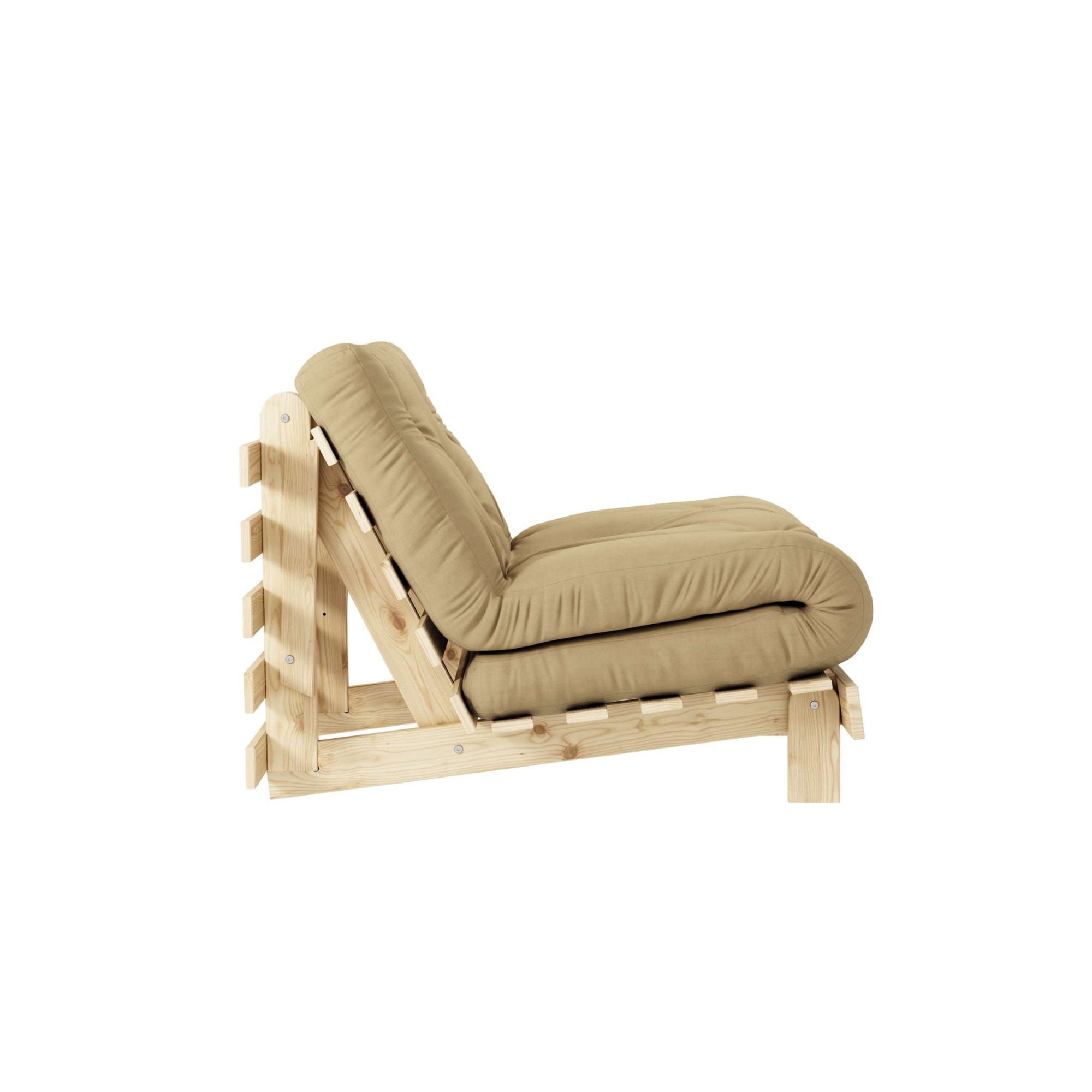 Karup Design Daybett »Roots Sofa Bed, Schlafsofa, Bettfunktion, FSC®-Massivholz, B: 90 cm« Inkl. Futonmatratze. Made in Europe, minimalistisches Design