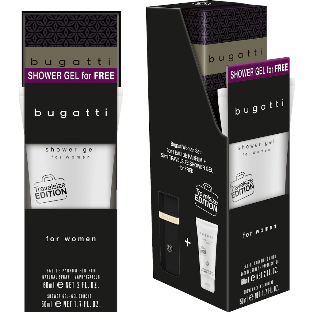 bugatti Eau de Parfum »Bugatti Eleganza Intensa EdP 60 ml + (gratis) Duschgel 50 ml Bundle«, (2 tlg.)