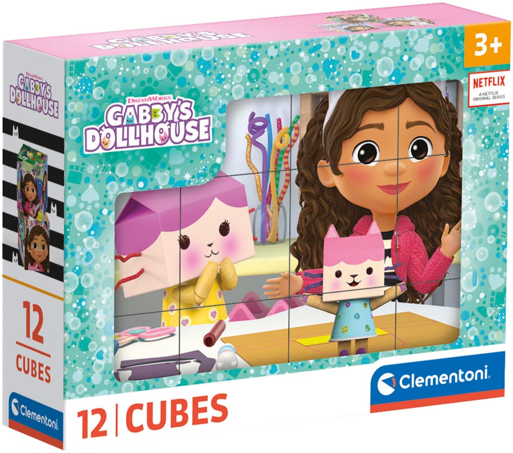 Clementoni® Würfelpuzzle »Gabby's Dollhouse«, Made in Europe