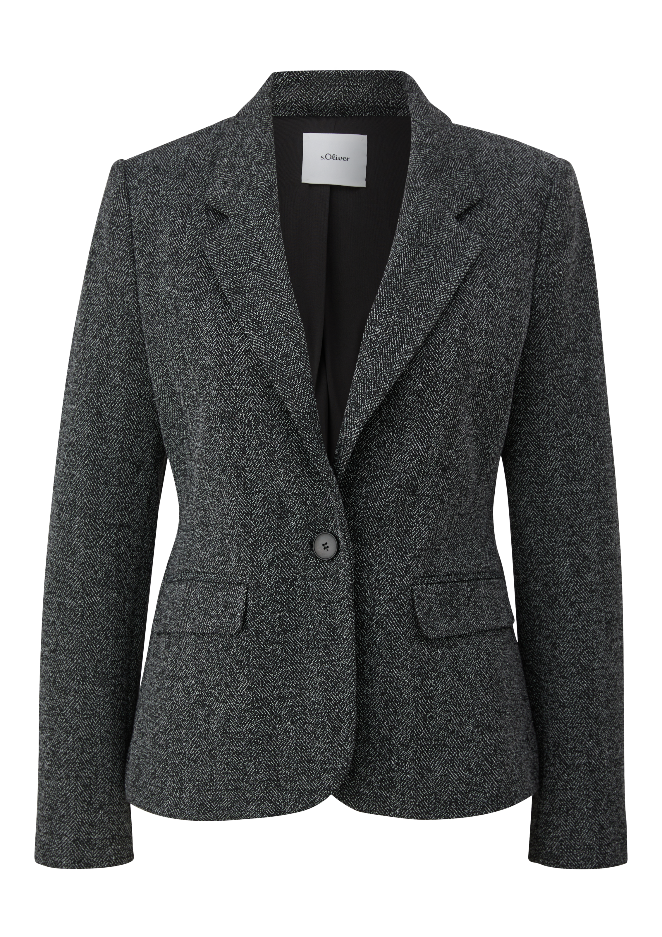 s.Oliver BLACK LABEL Kurzblazer, mit Pattentaschen vorne