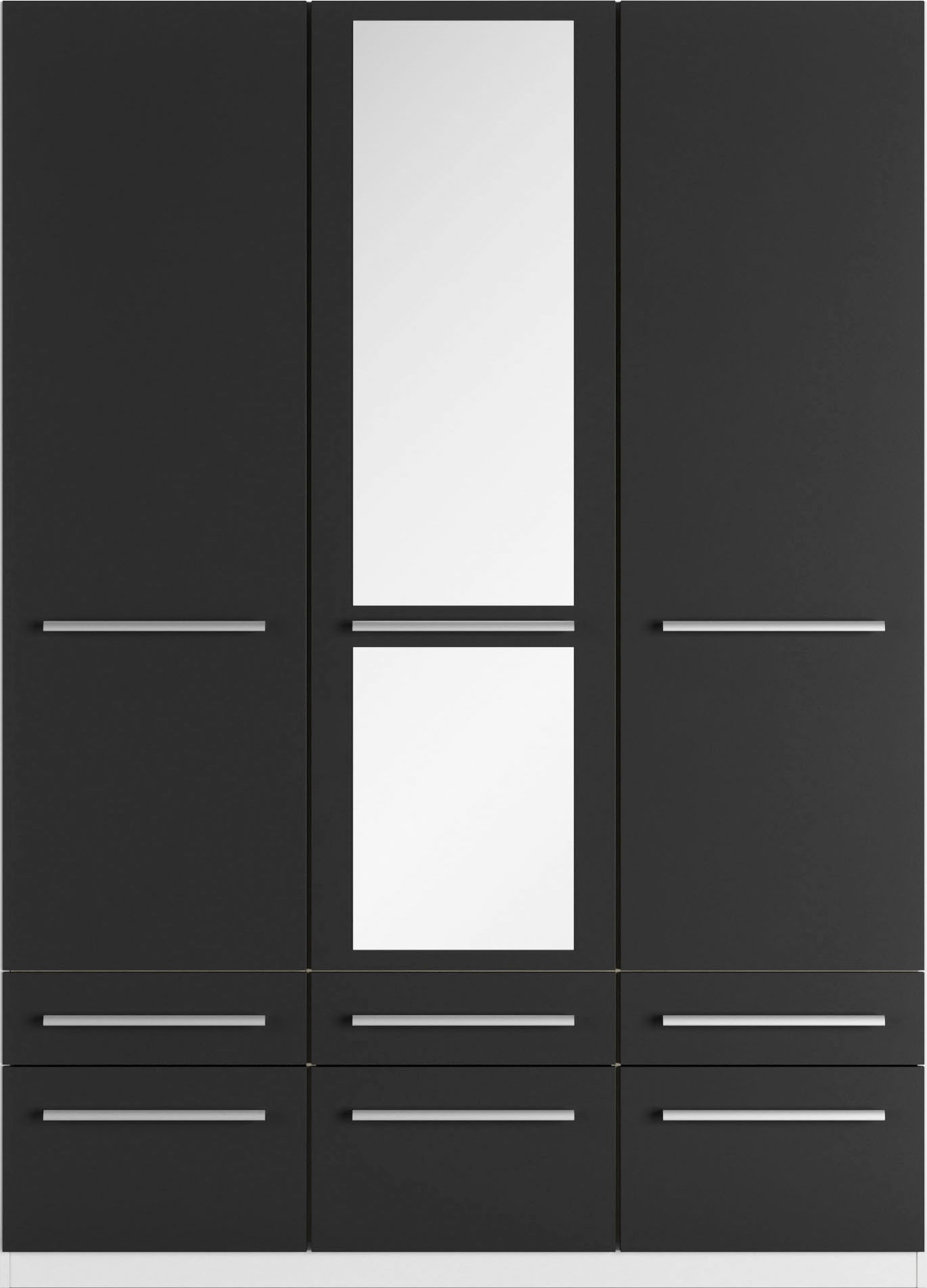 priess Kleiderschrank »Schrank Garderobe Wäscheschrank Barcelona in 5 Breiten«, viel Stauraum, geräumige Schubkästen, mit Spiegel, MADE IN GERMANY