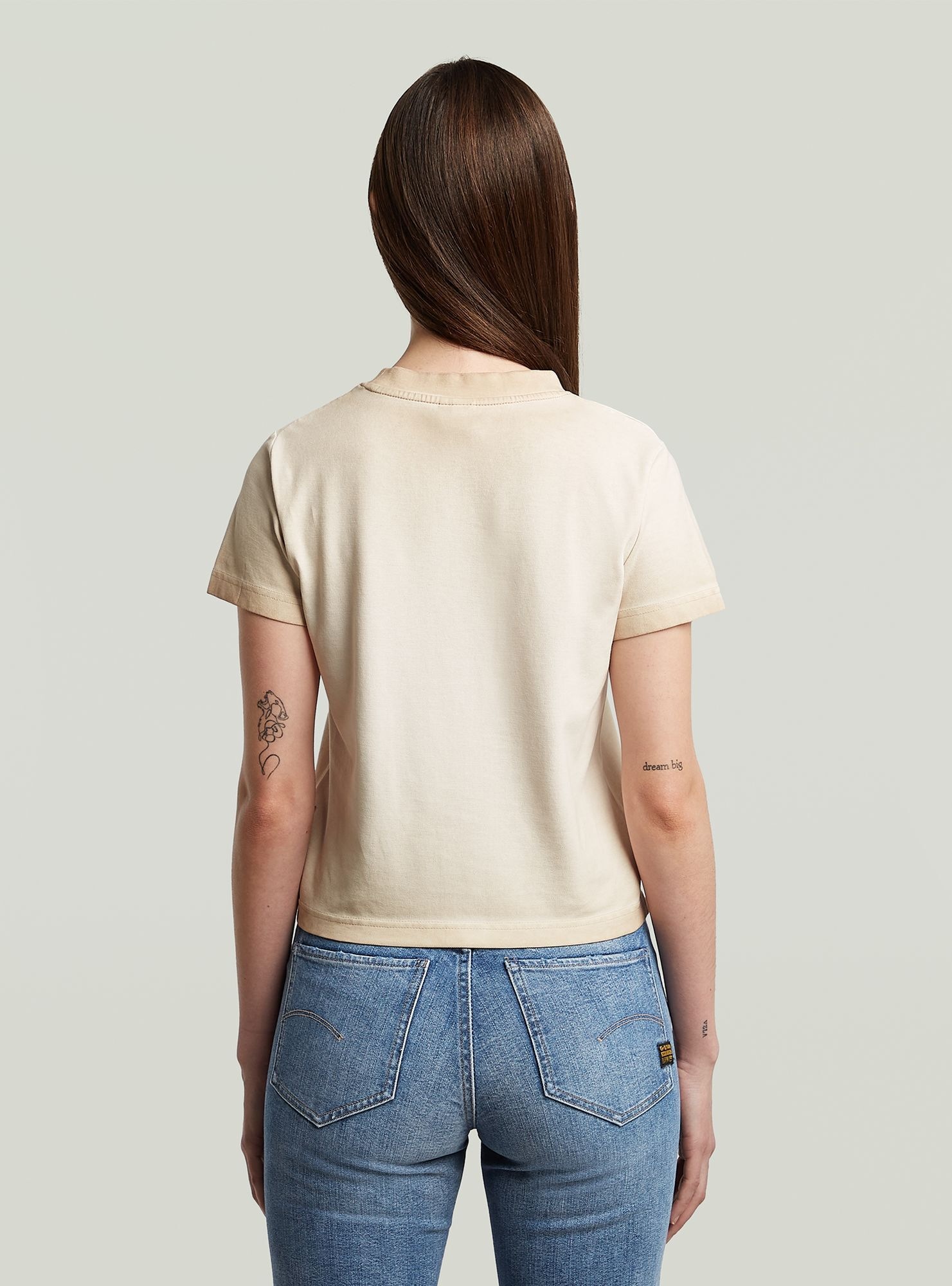 G-STAR T-Shirt »Overdyed Micro Boxy Top«