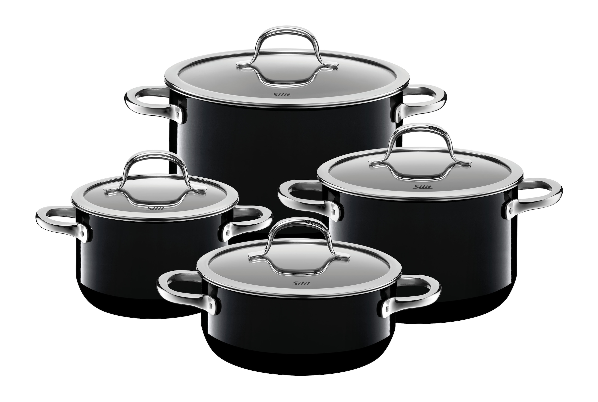 Silit Topf-Set »Silargan Passion, mit Glasdeckeln,« Set, 8 Stk. tlg. Silarg günstig online kaufen