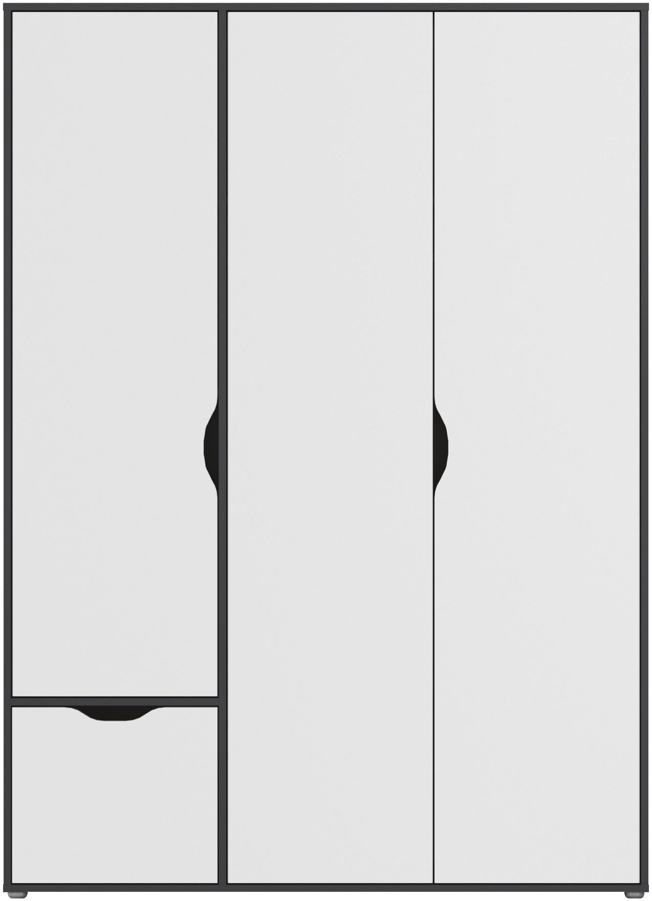 rauch Drehtürenschrank »Kleiderschrank Schrank Garderobe Wäscheschrank NARAI mit Schubladen«, (in 3 verschiedenen Ausstattungen BASIC/CLASSIC/PREMIUM), Griffausfräsungen für eine grifflose Optik TOPSELLER MADE IN GERMANY