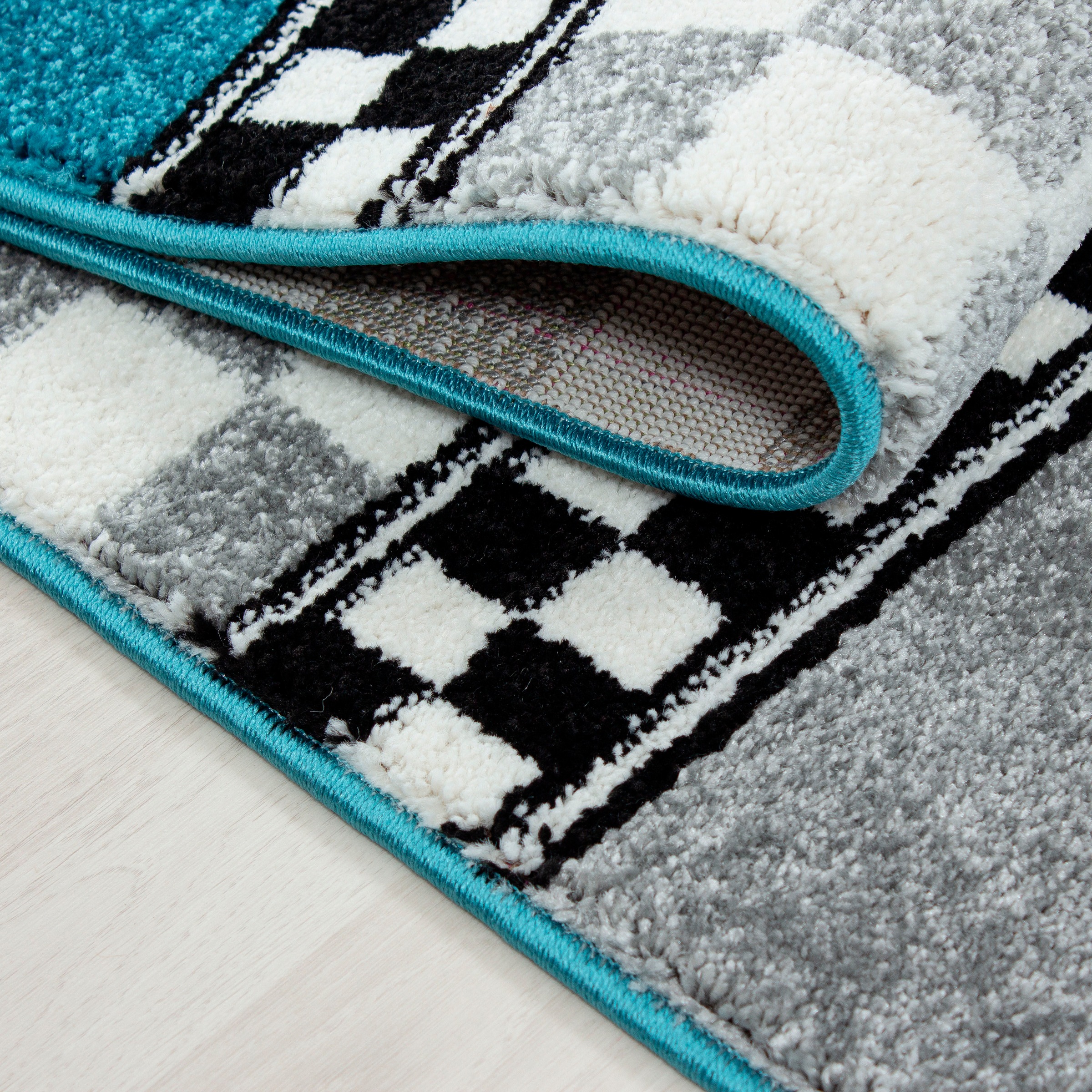 Ayyildiz Teppiche Kinderteppich »Kids 460«, rund, 12 mm Höhe, Kurzflor, Motiv Rennwagen