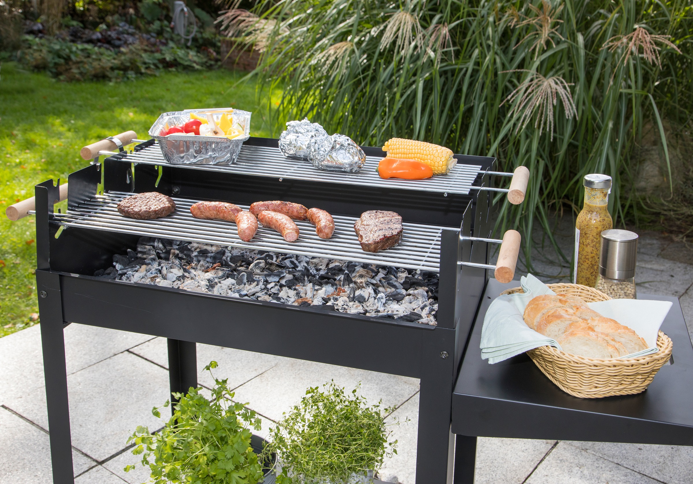 9. Bild von KONIFERA Holzkohlegrill »Denver«, BxTxH: 96x41x82 cm