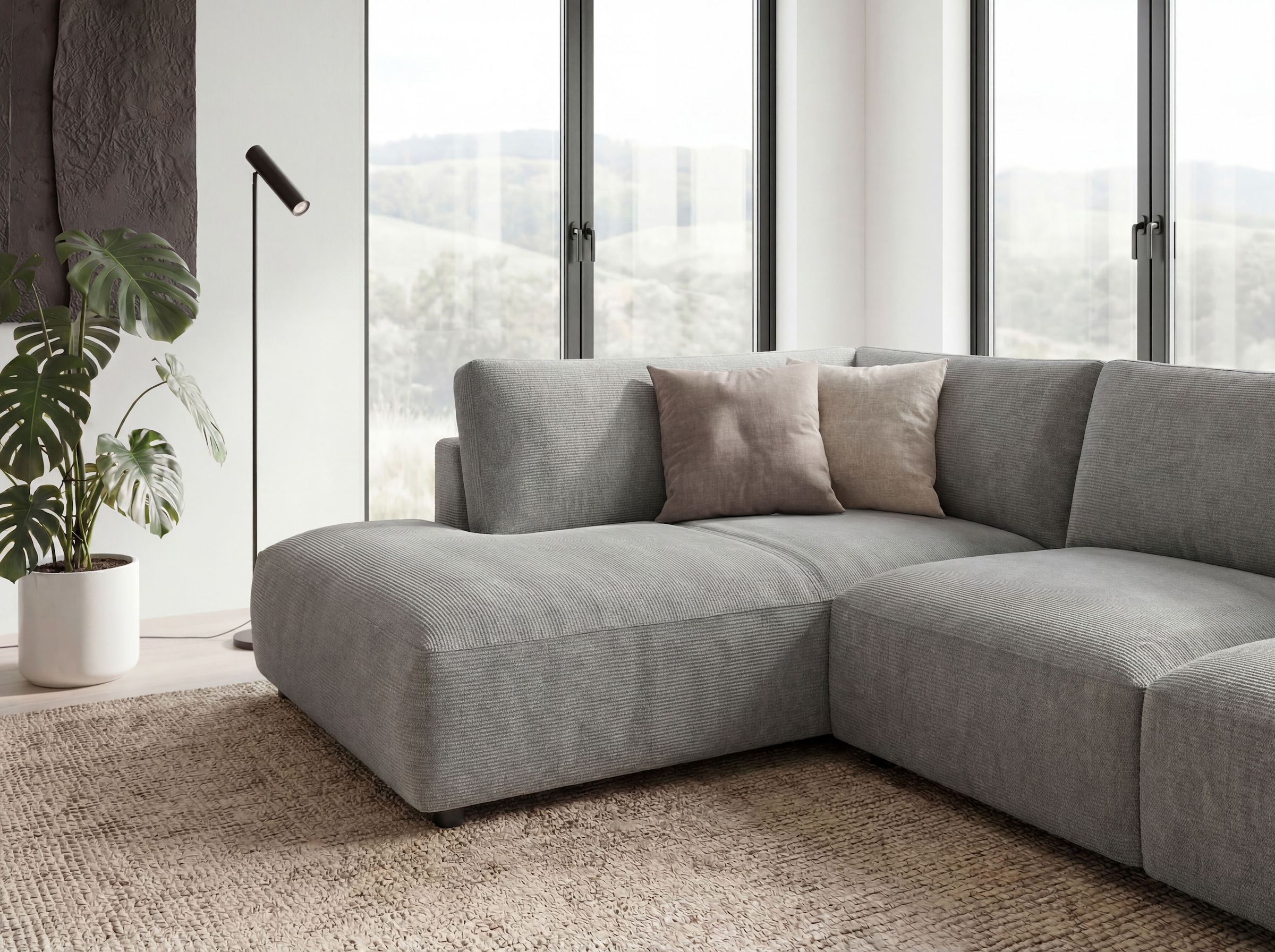 Musterring Ecksofa »MR LUCIA, Luxuriöse Wohlfühlgarnitur von Musterring« Erstklassige Kammerkissen, komfortable Umbauecke & zeitloser Look