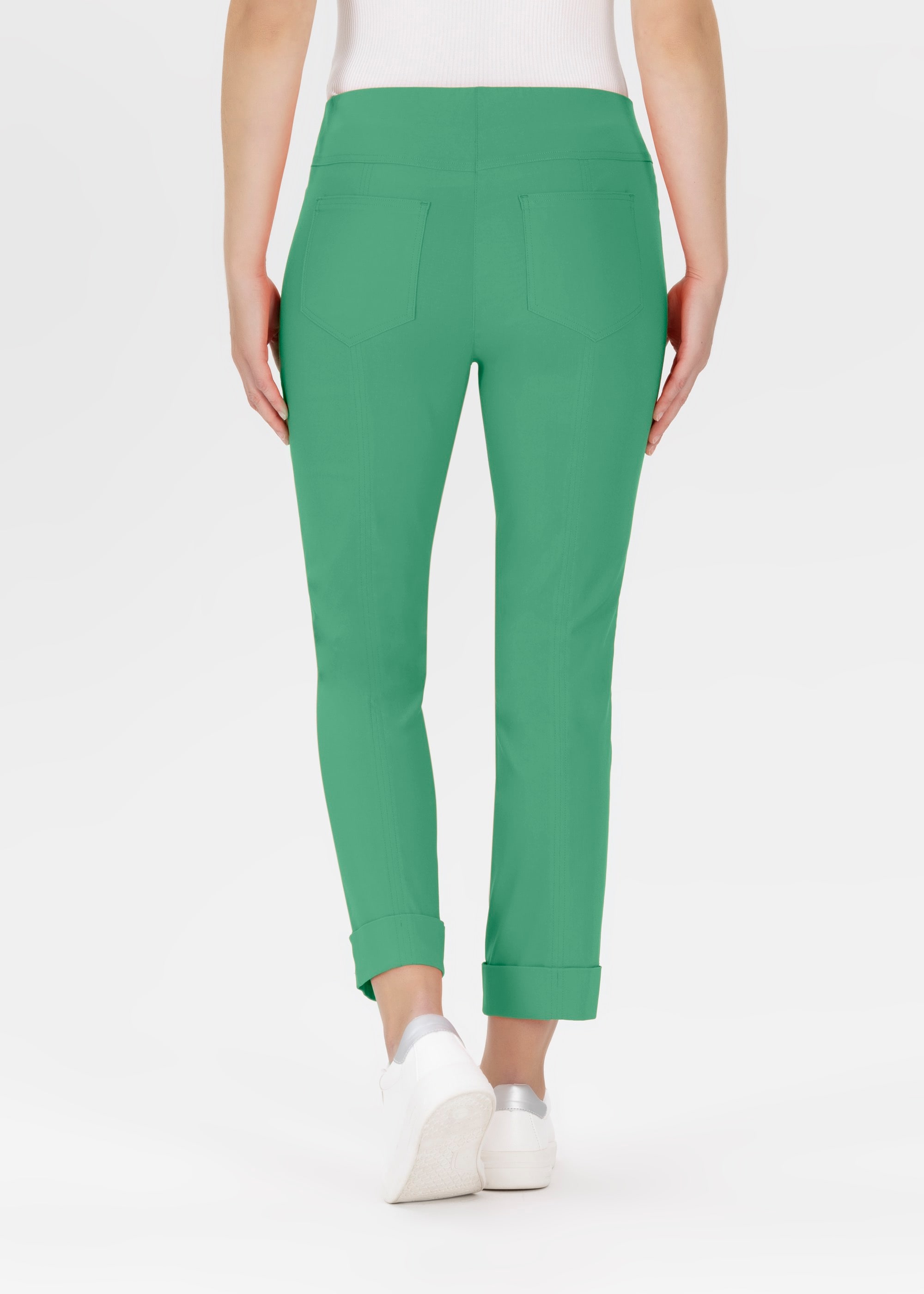 Stehmann Stretch-Hose  mit aufschlag am Saum