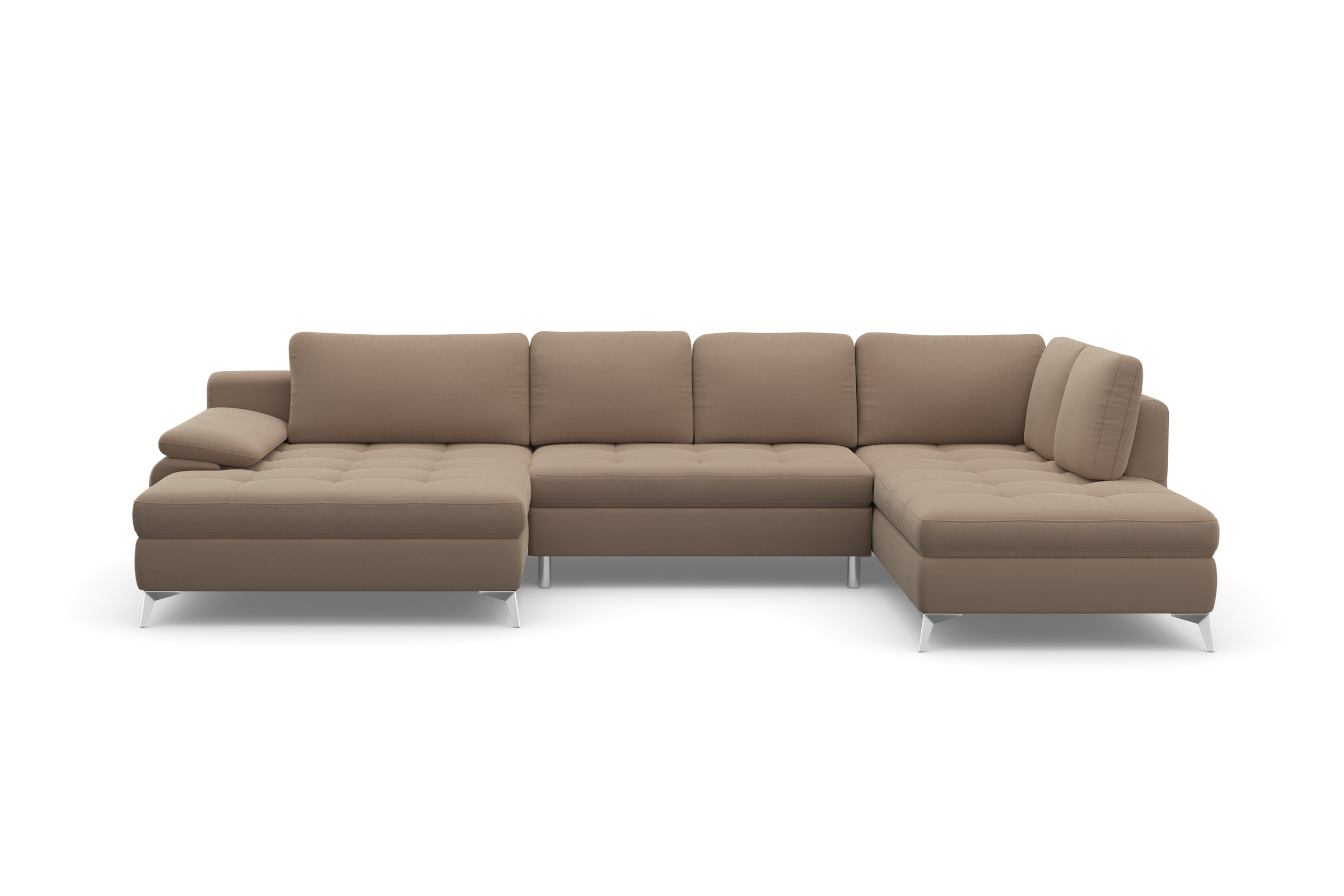 sit&more Wohnlandschaft »Latigo U-Form«, mit Mega-Recamiere, wahlweise mit Bettfunktion und Bettkasten