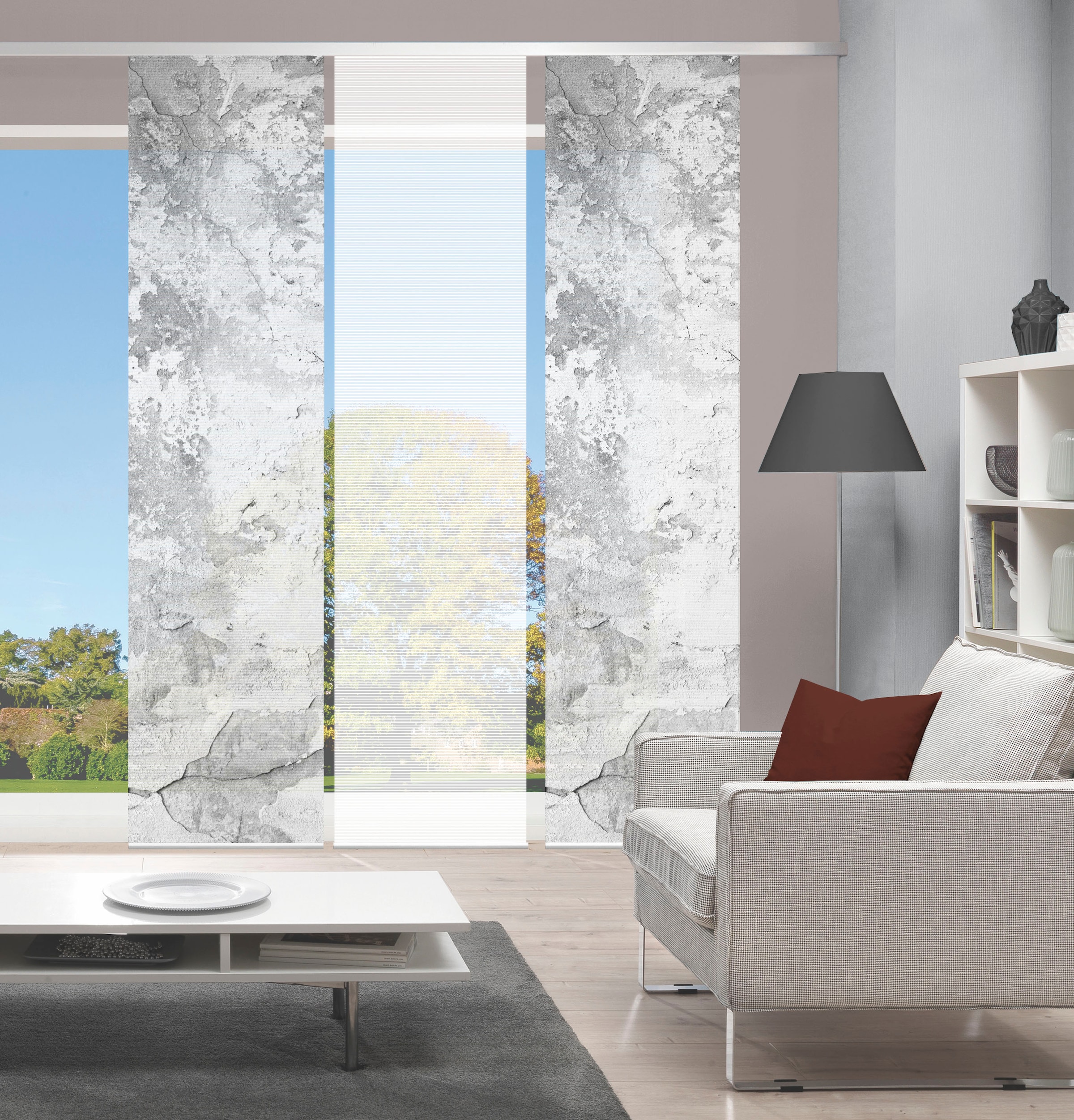 Vision S Schiebegardine »RAGUL 3er SET« Paneelwagen 3 Stk. tlg. Schiebevorh günstig online kaufen