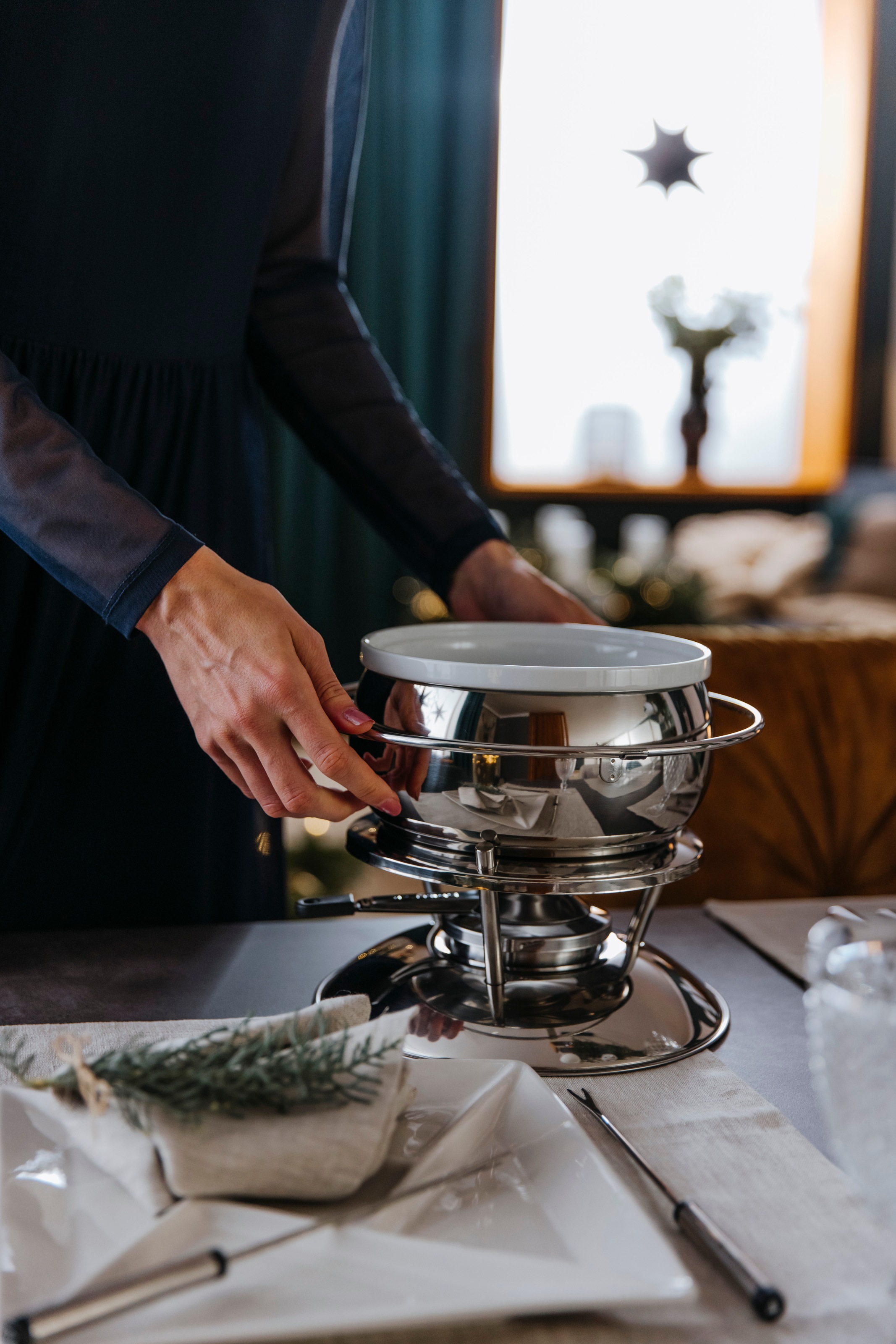 SWISSMAR Fondue »Züri«, 11-teilig, inkl. 6 Fonduegabeln
