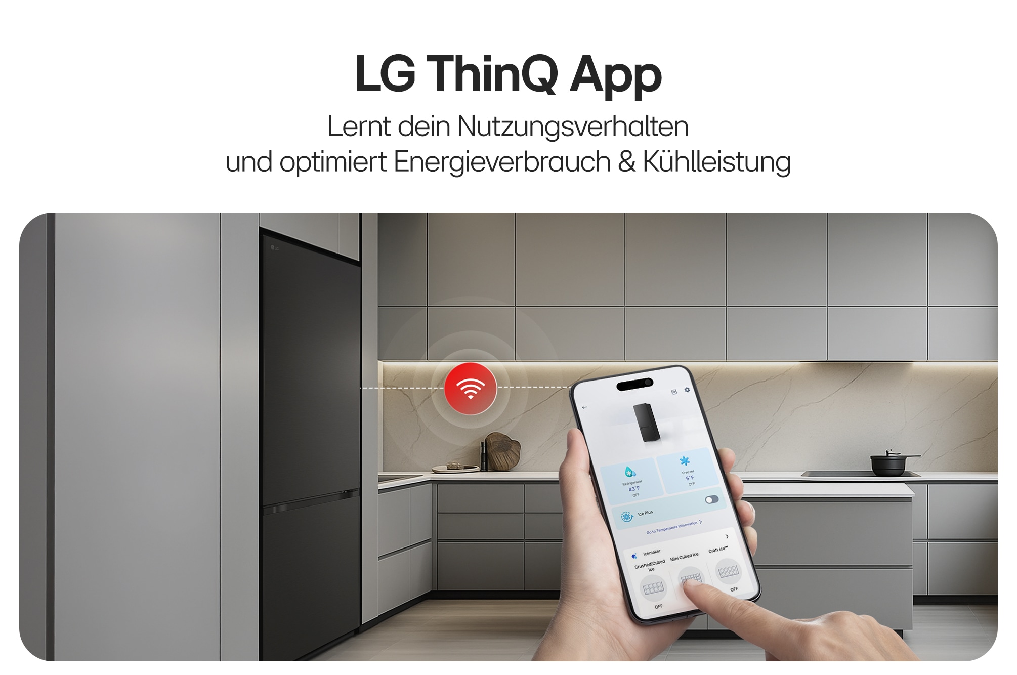 LG Kühl-/Gefrierkombination Serie 5 »GBBS525CEV« 203 cm hoch 59,7 cm breit Total No Frost, ThinQ mit AI Fresh & Saving Mode