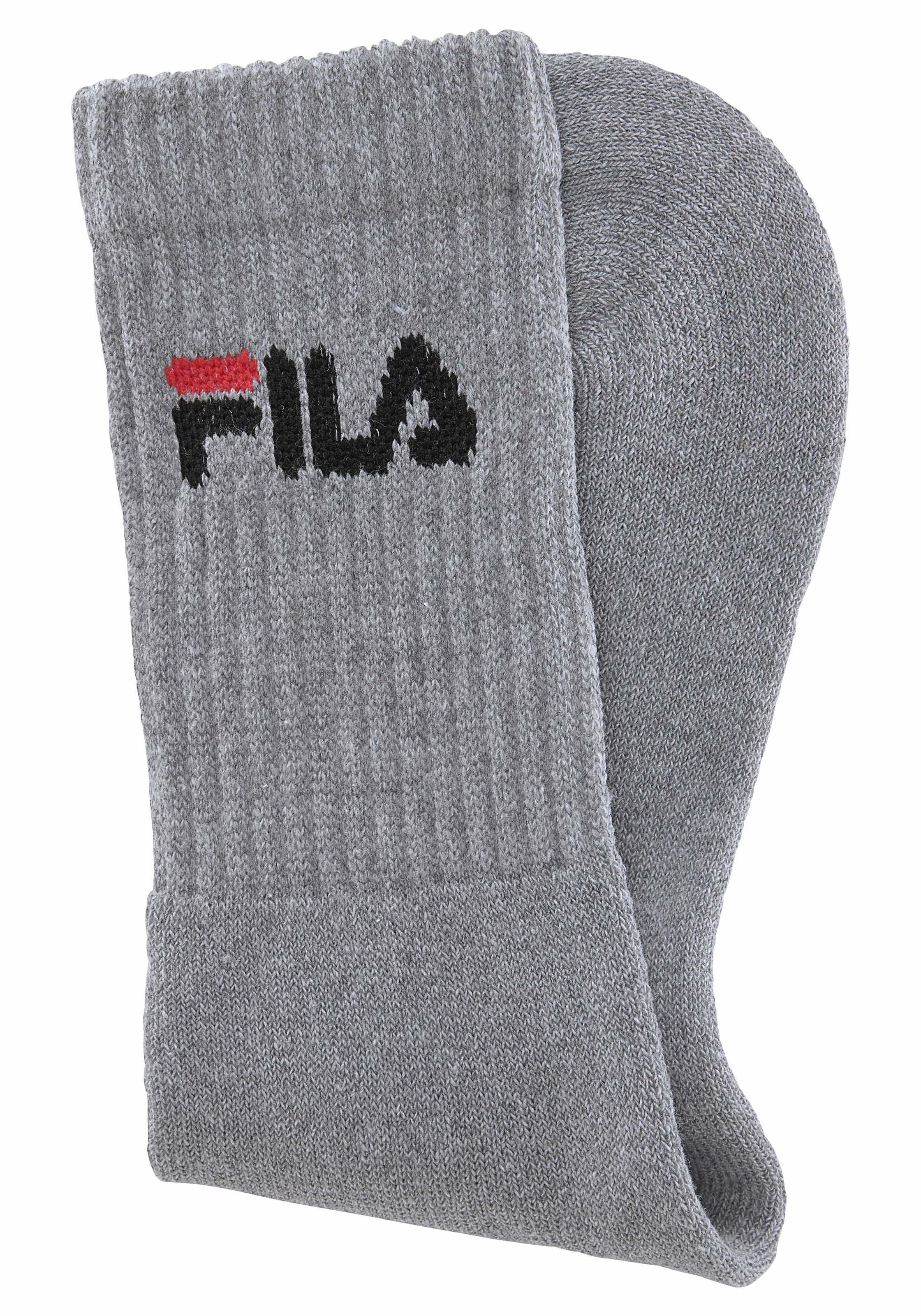 Fila Tennissocken, (3er Pack), mit verstärkten Belastungszonen