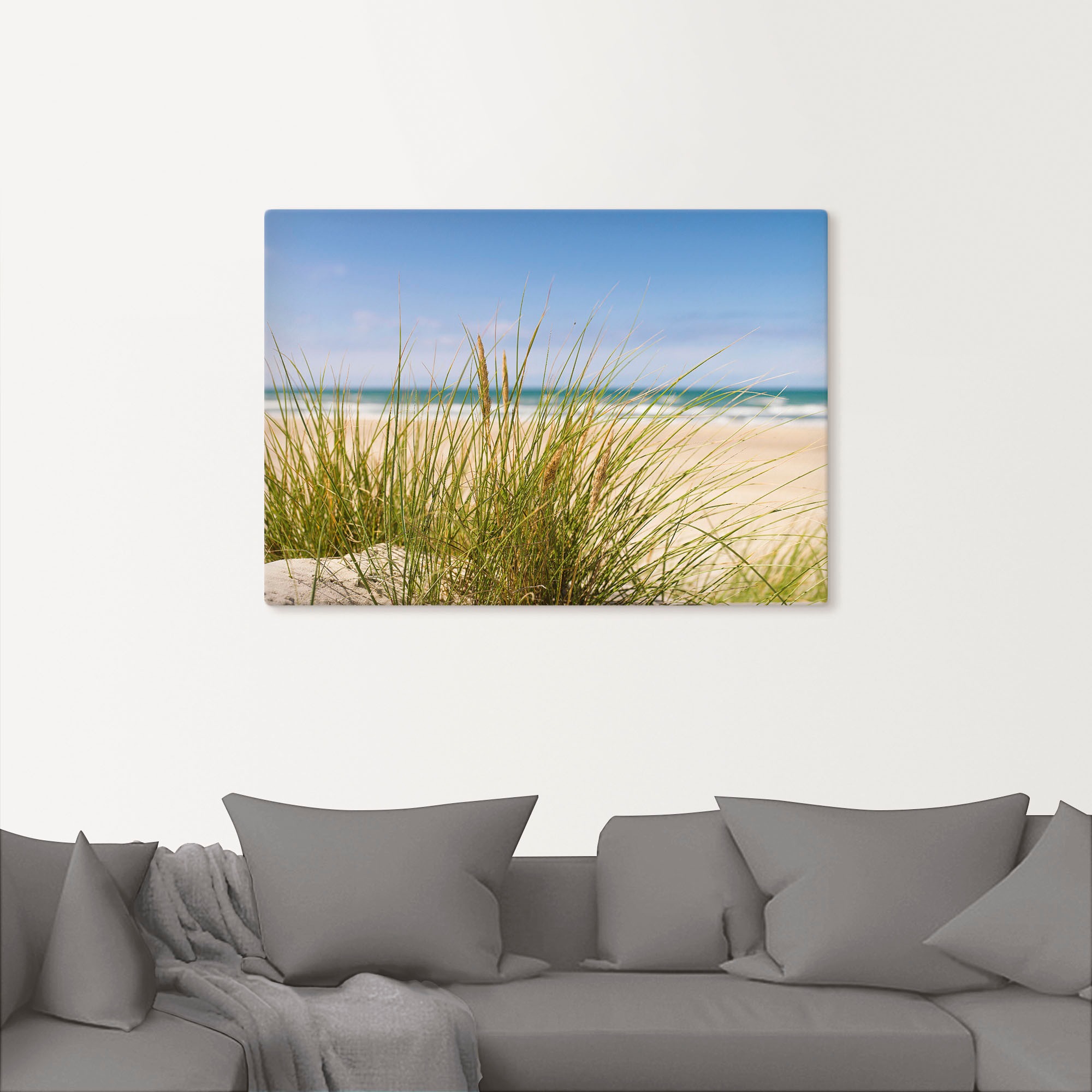 Artland Wandbild »Dünengras«, Strand, (1 St.), als Alubild, Outdoorbild, Le günstig online kaufen