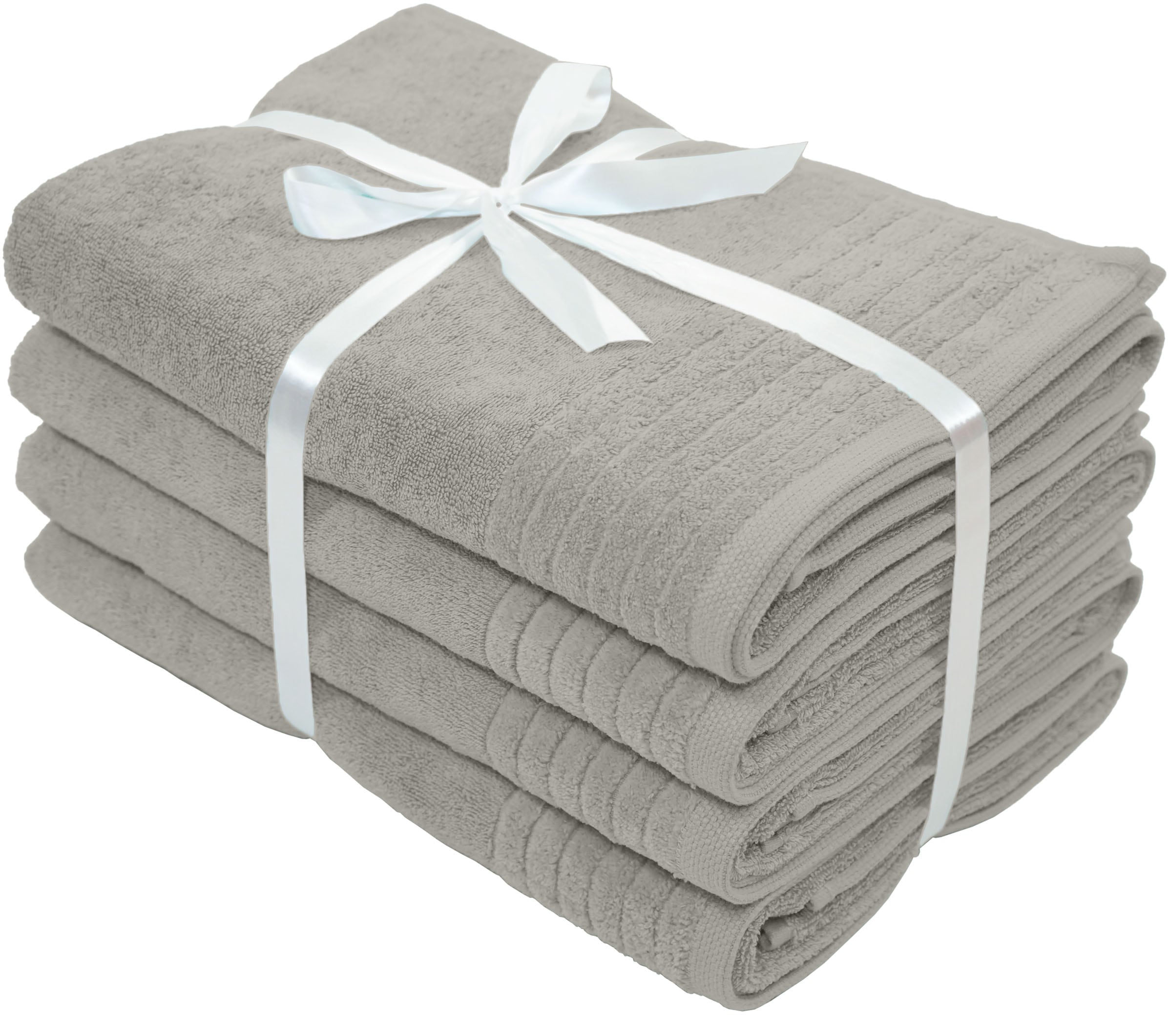 OTTO home Duschtücher »Sanremo Premium, Premium Handtücher, 600 gr/m², 70x140cm« mit Bordüre, flauschig und weich, dicke Qualität, 5 Jahre Garantie