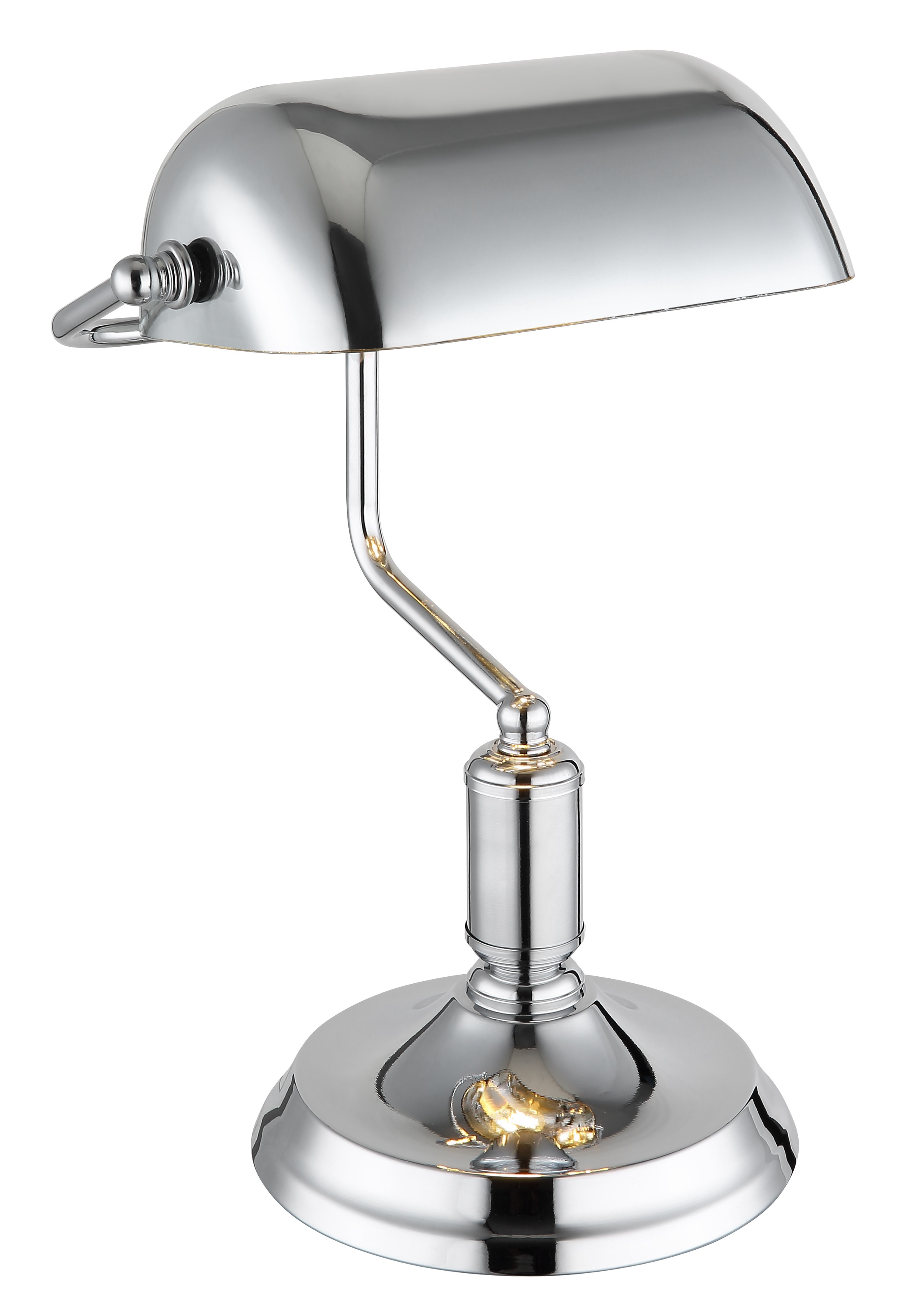 my home Tischleuchte »Estelle«, 1 flammig, Leuchtmittel E27 | ohne Leuchtmittel, Wippschalter am Kabel, Bankerlampe