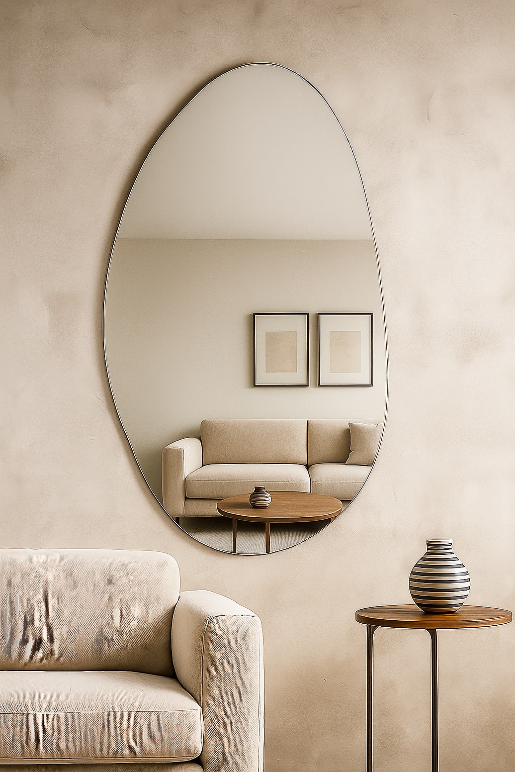 s.Oliver Wandspiegel »Lucee« ovalförmig, ca. 88,5x59cm, mattierter dezenter günstig online kaufen