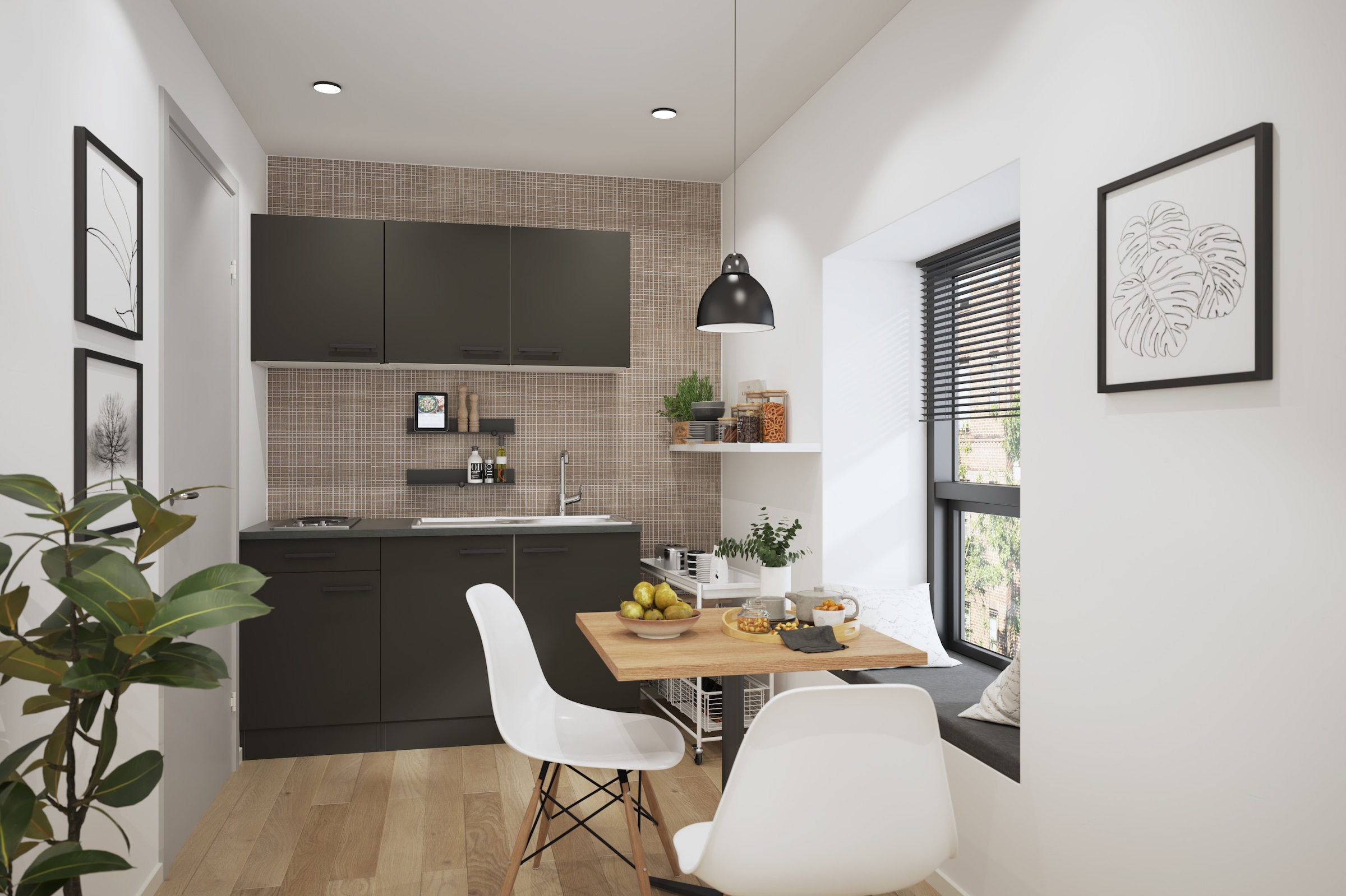 OPTIFIT Pantryküche »Palma«, Breite 150 cm, wahlweise mit Unterbaukühlschrank oder Kochfeld