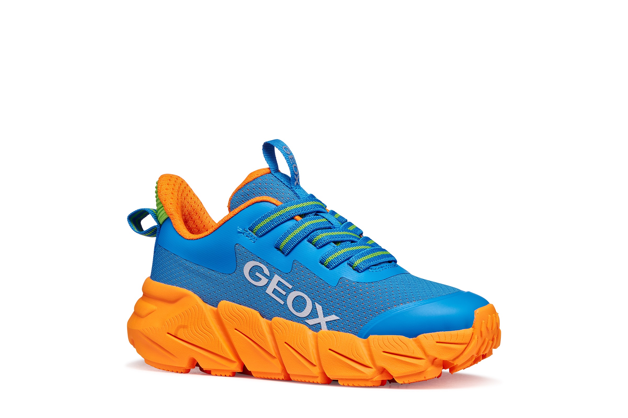 Geox Jungen Sneaker »J FLEXYPER FAST BOY« Slipper mit auffälliger Laufsohle, Größenschablone zum Download 34