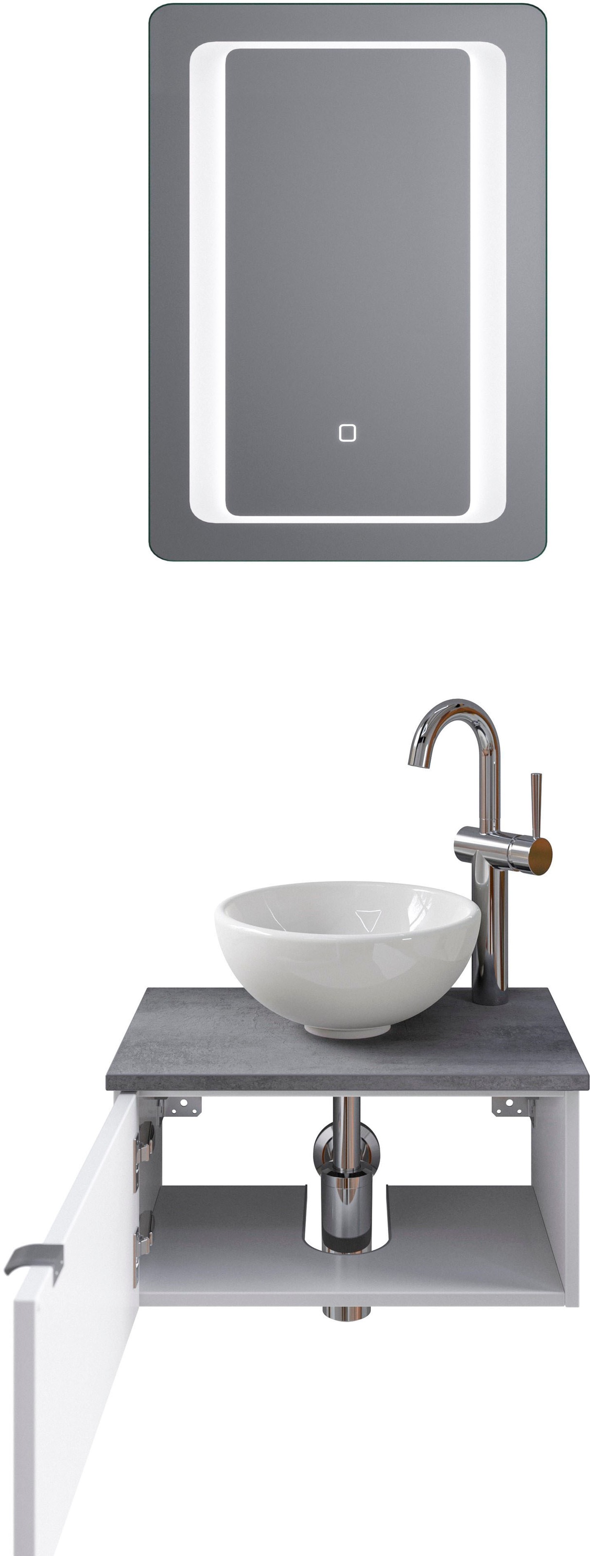 Saphir Badmöbel-Set »Serie 6915« 4 Stk. tlg. Gäste-Bad, 51 cm breit, mit LE günstig online kaufen