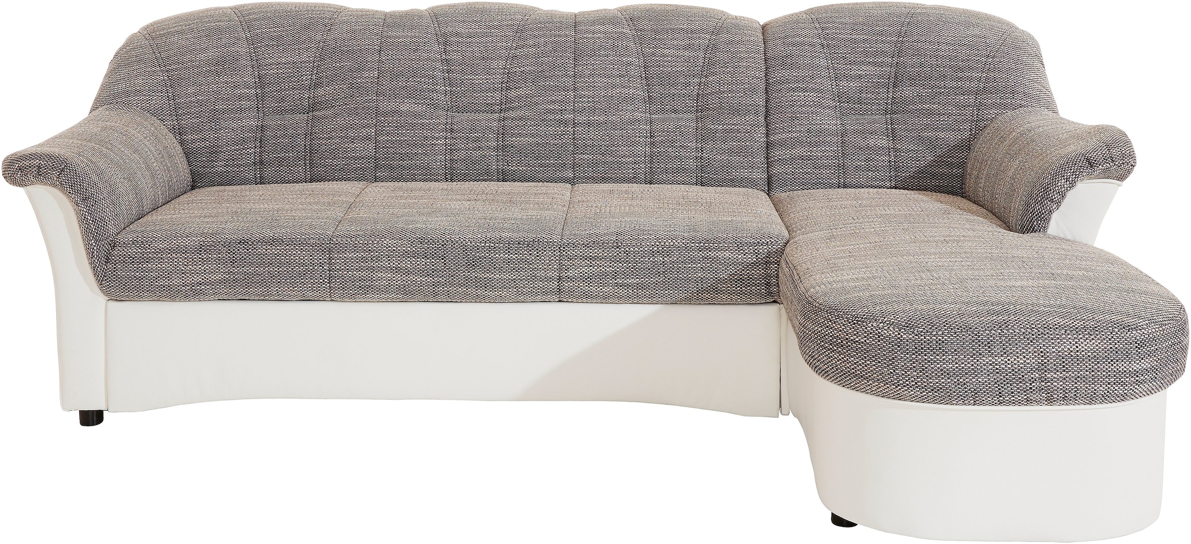 DOMO collection Ecksofa »Flores Schlafsofa, B/T/H: 233/142/86 cm, L-Form«, wahlweise mit Bettfunktion, wahlweise mit Federkern, auch in Leder