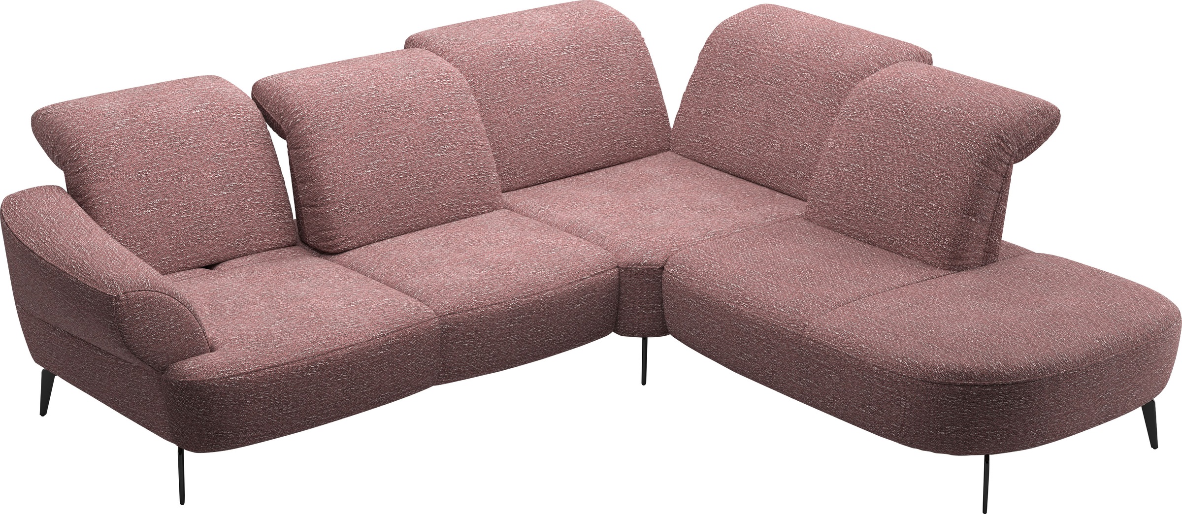 sit&more Ecksofa »Dance, L-Form, inkl. Sitztiefenverstellung«, inkl. Click&Seat, optional mit Kopfteilverstellung