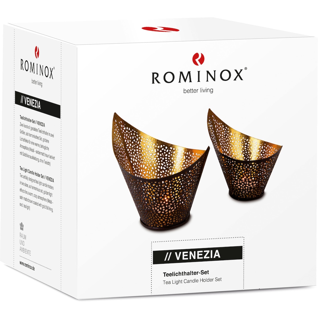 ROMINOX Teelichthalter »Venezia«, (Set, 2 St.)