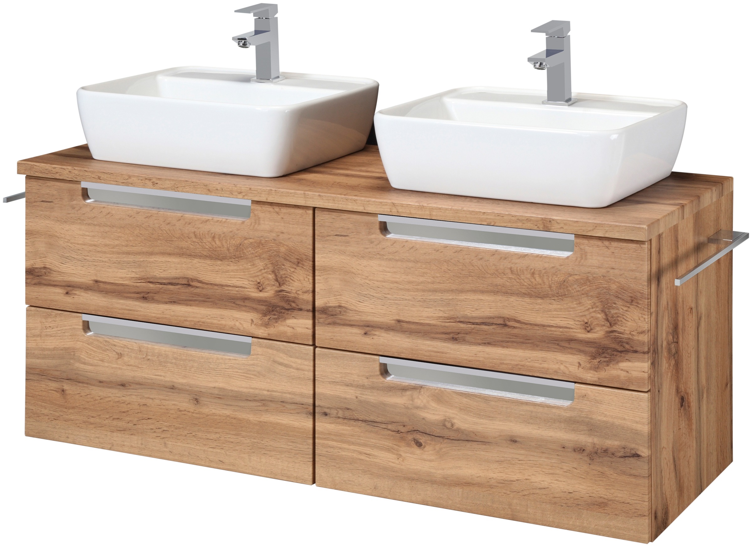 welltime Badmöbel-Set »Malibu«, (Set, 2 St.), Breite 120 cm, mit Soft-Close