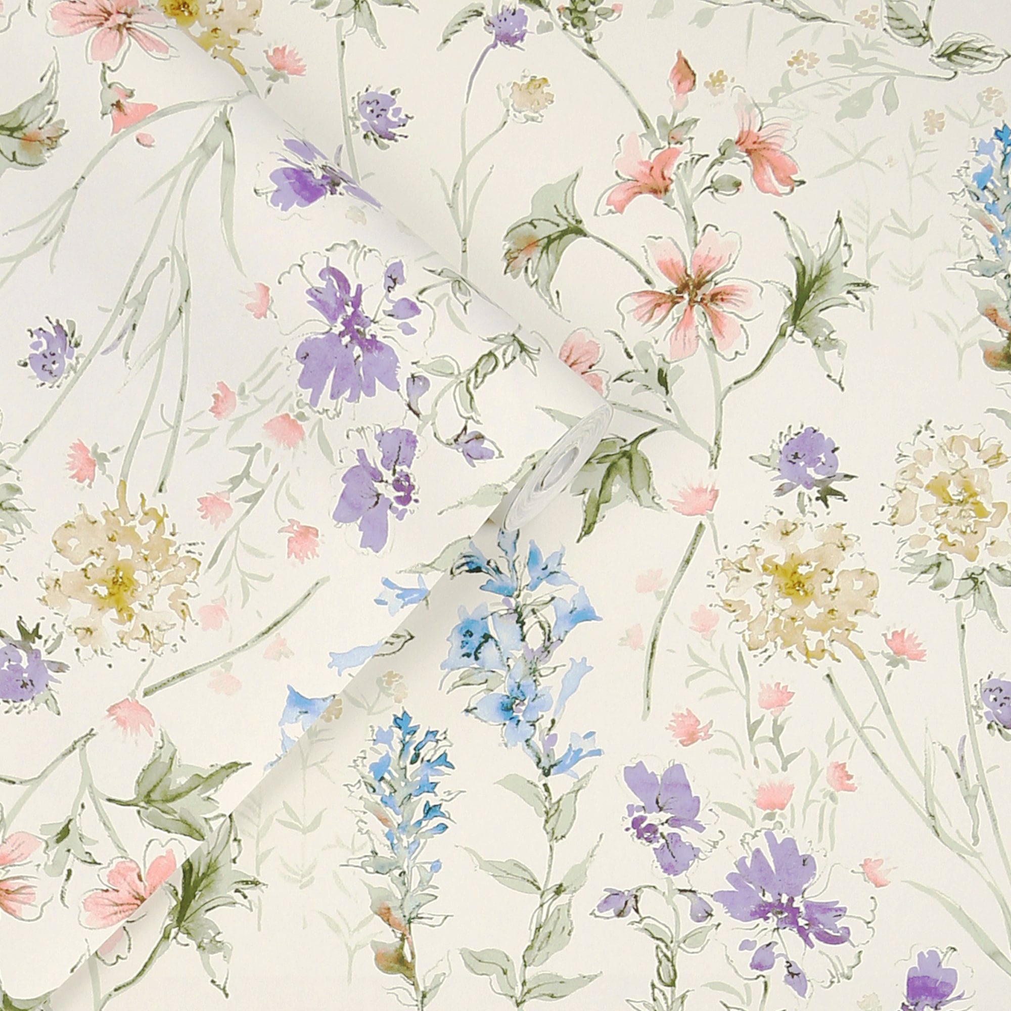 LAURA ASHLEY Vliestapete »Wild Meadow« geblümt glatt 10mx52cm (ca. 5m2)